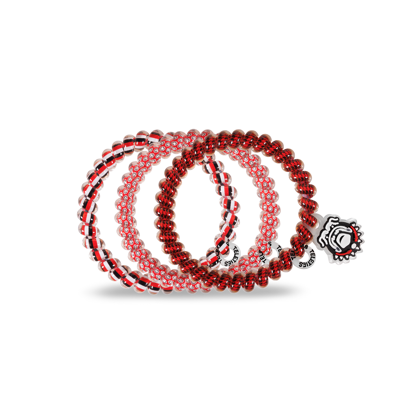 Spiral Hair Coils | Small | Univ. of Georgia Hair Ties