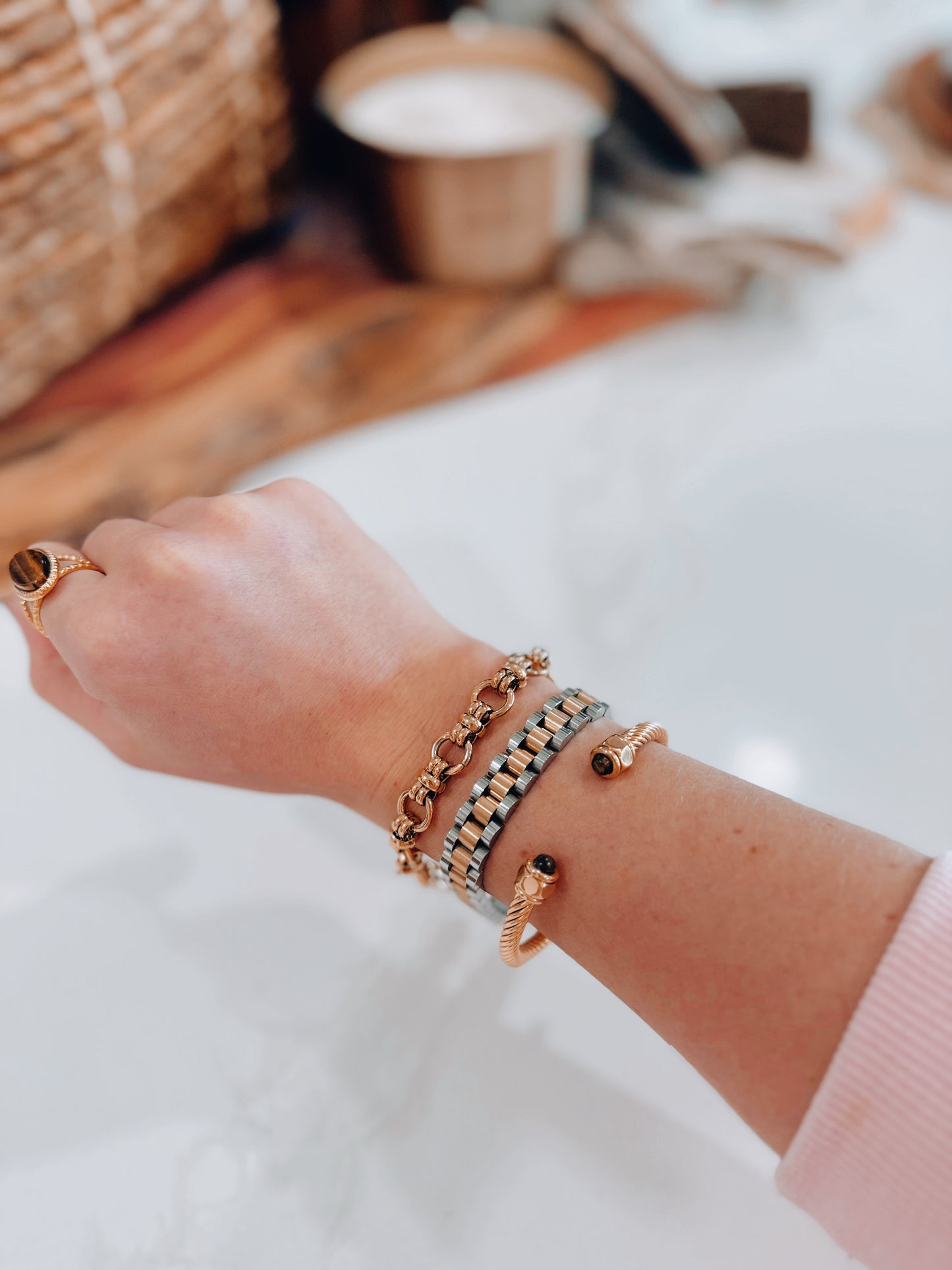 Willow Brown Stone Cuff