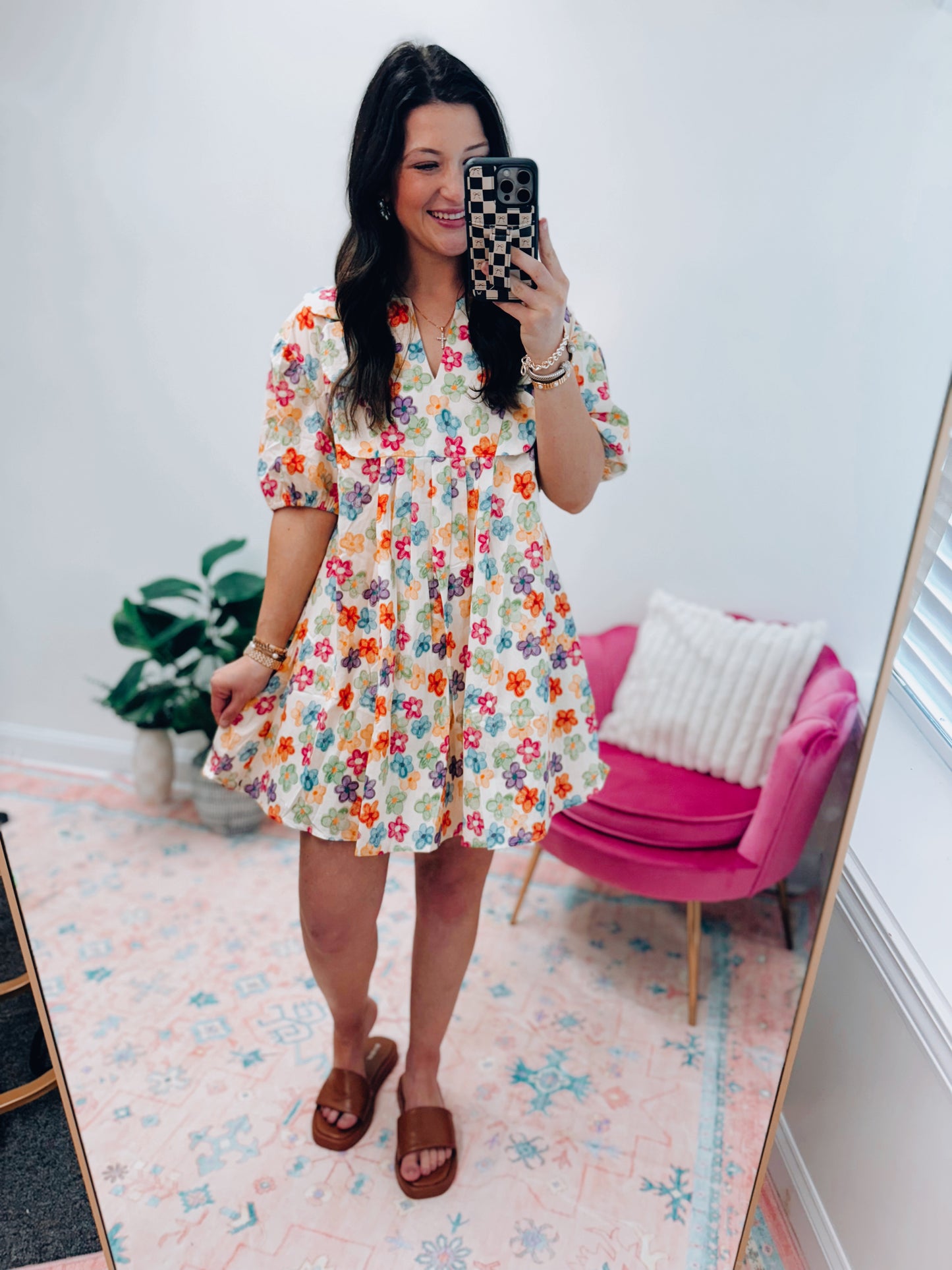 Polly Printed Mini Dress