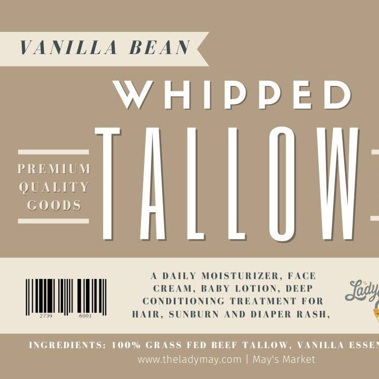 Vanilla Whipped Tallow Moisturizer | 100% Natural Skincare