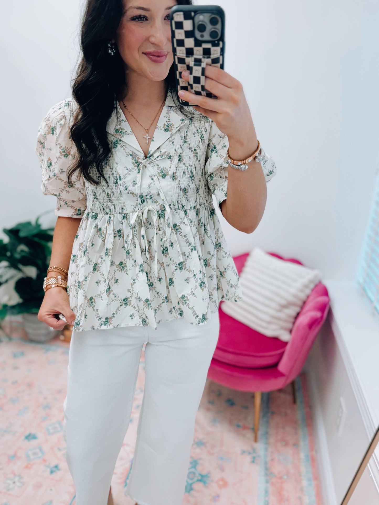 Melody Floral Smocked Top