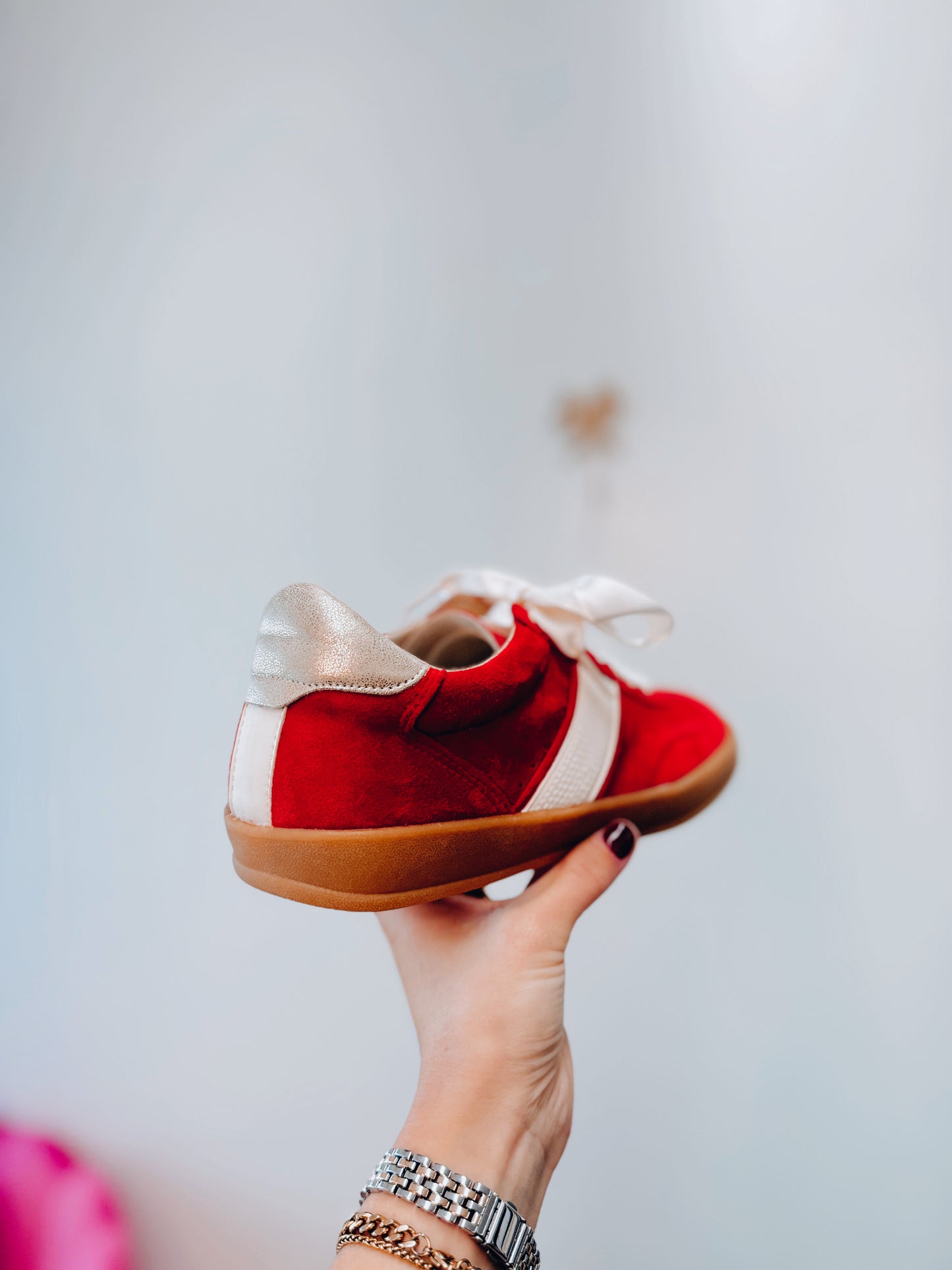 Dixie Suede Red Stripe Sneaker