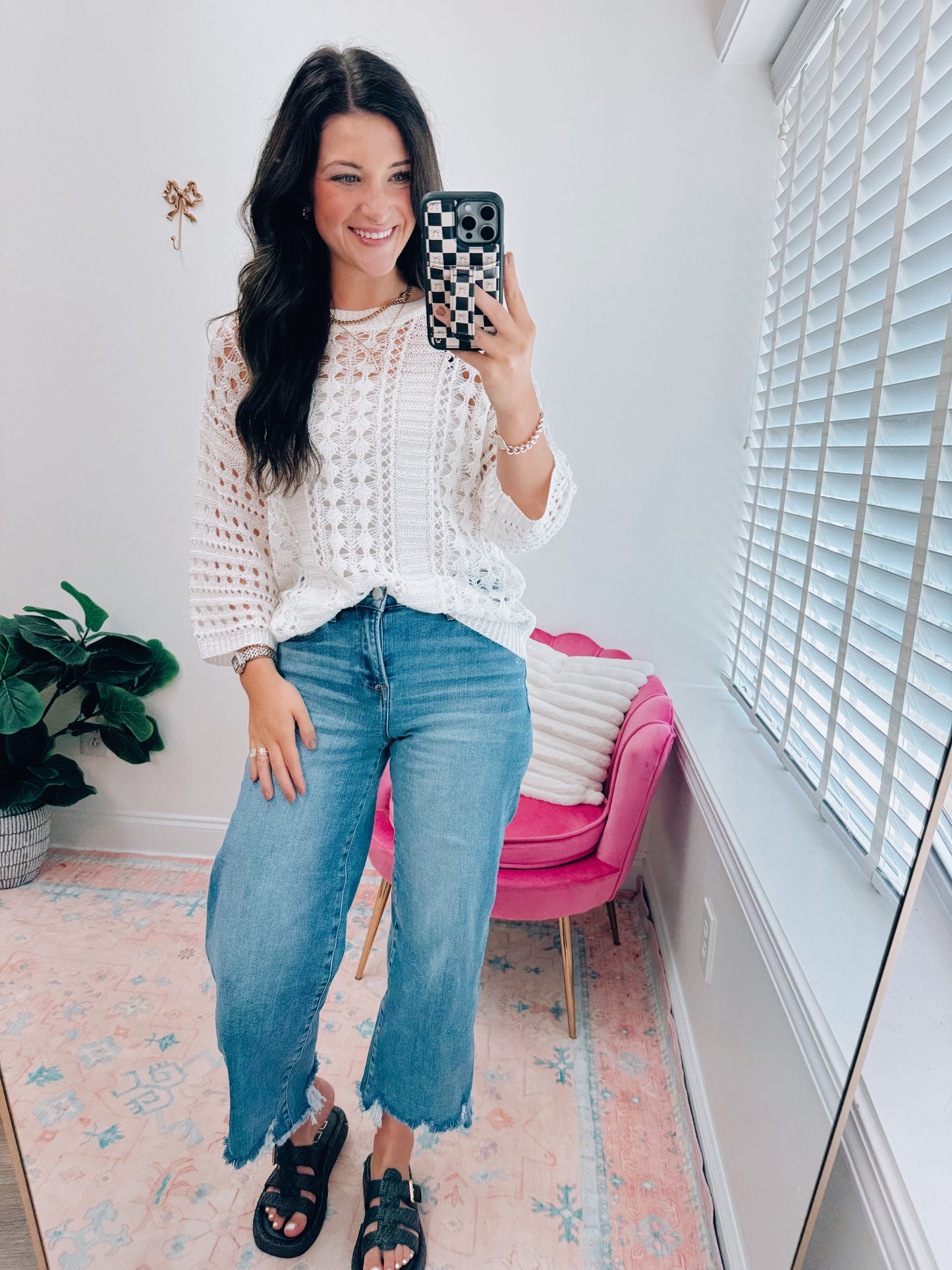 Crochet Knit Basic Top