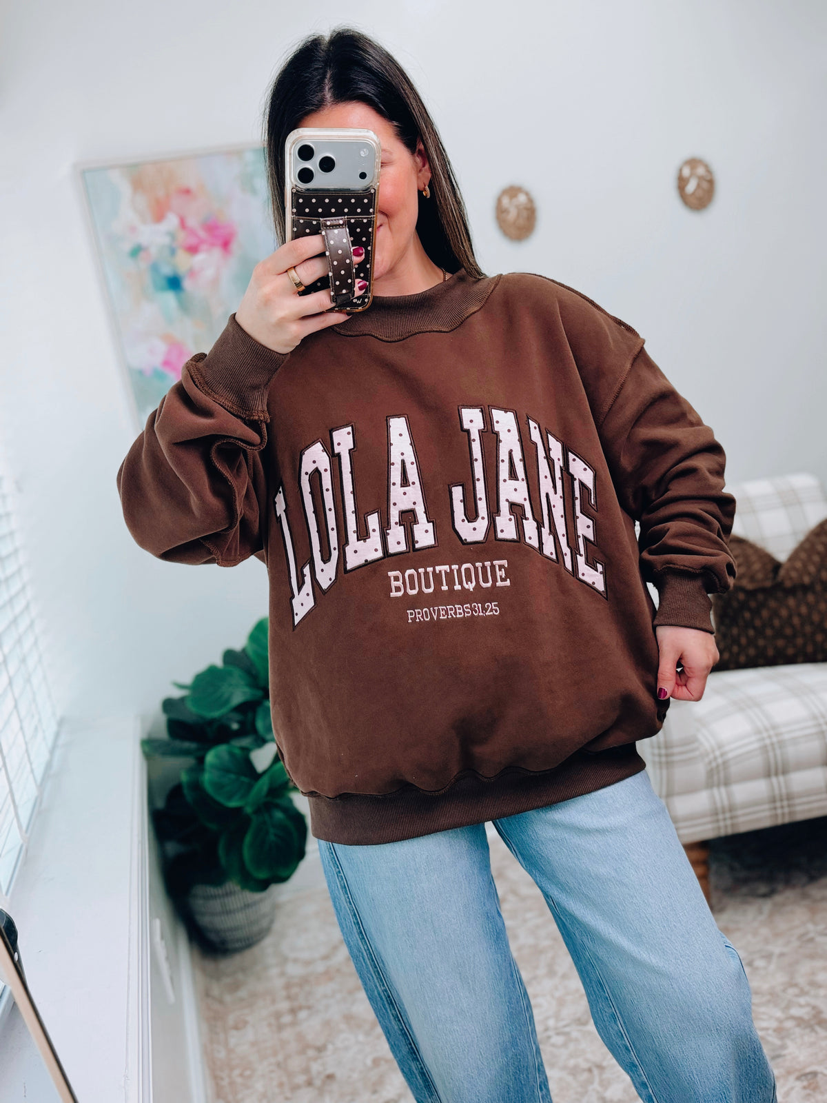 The Mock Club Pullover - LJB Polka Dots