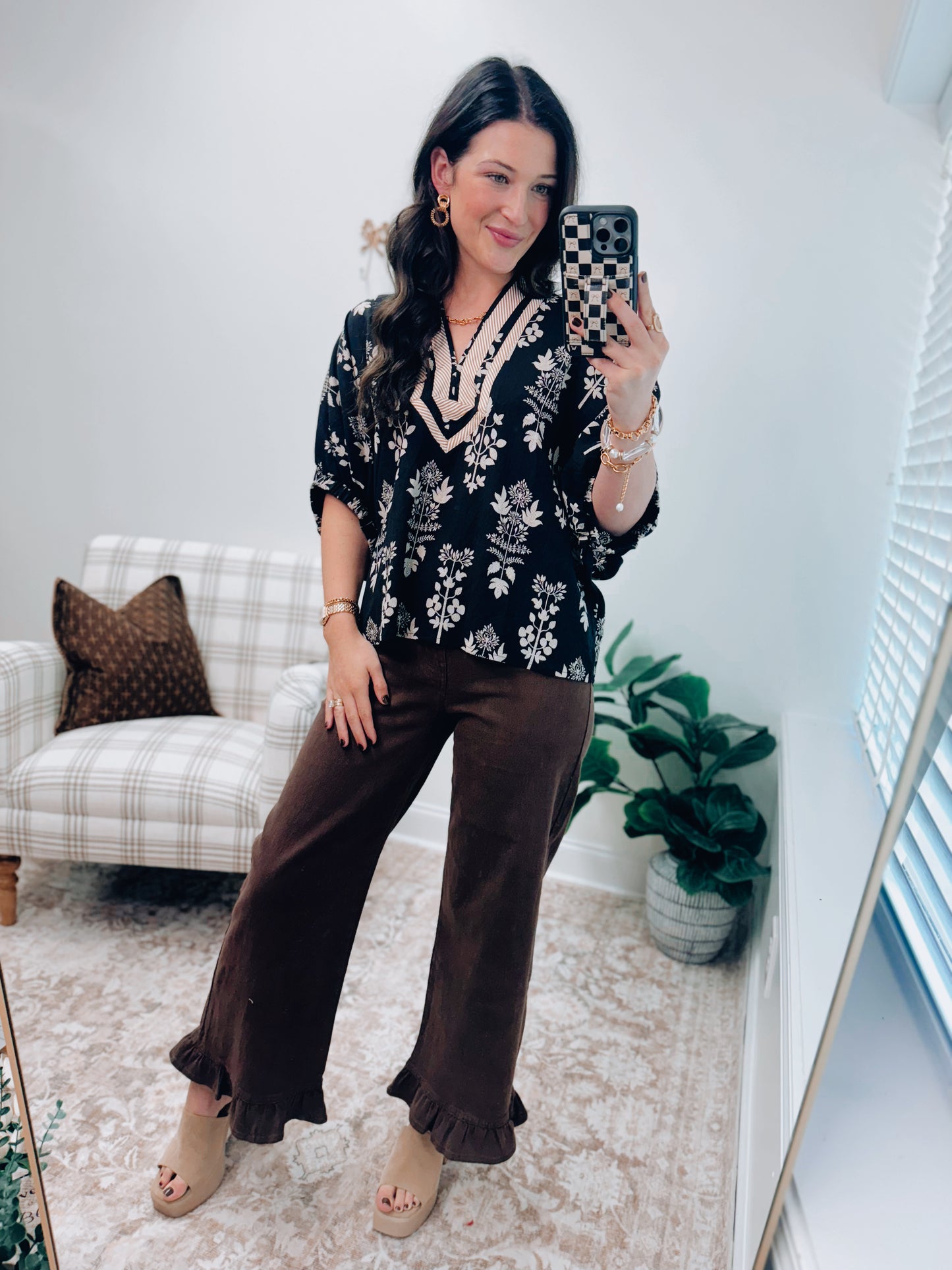 Camden Print Dolman Top