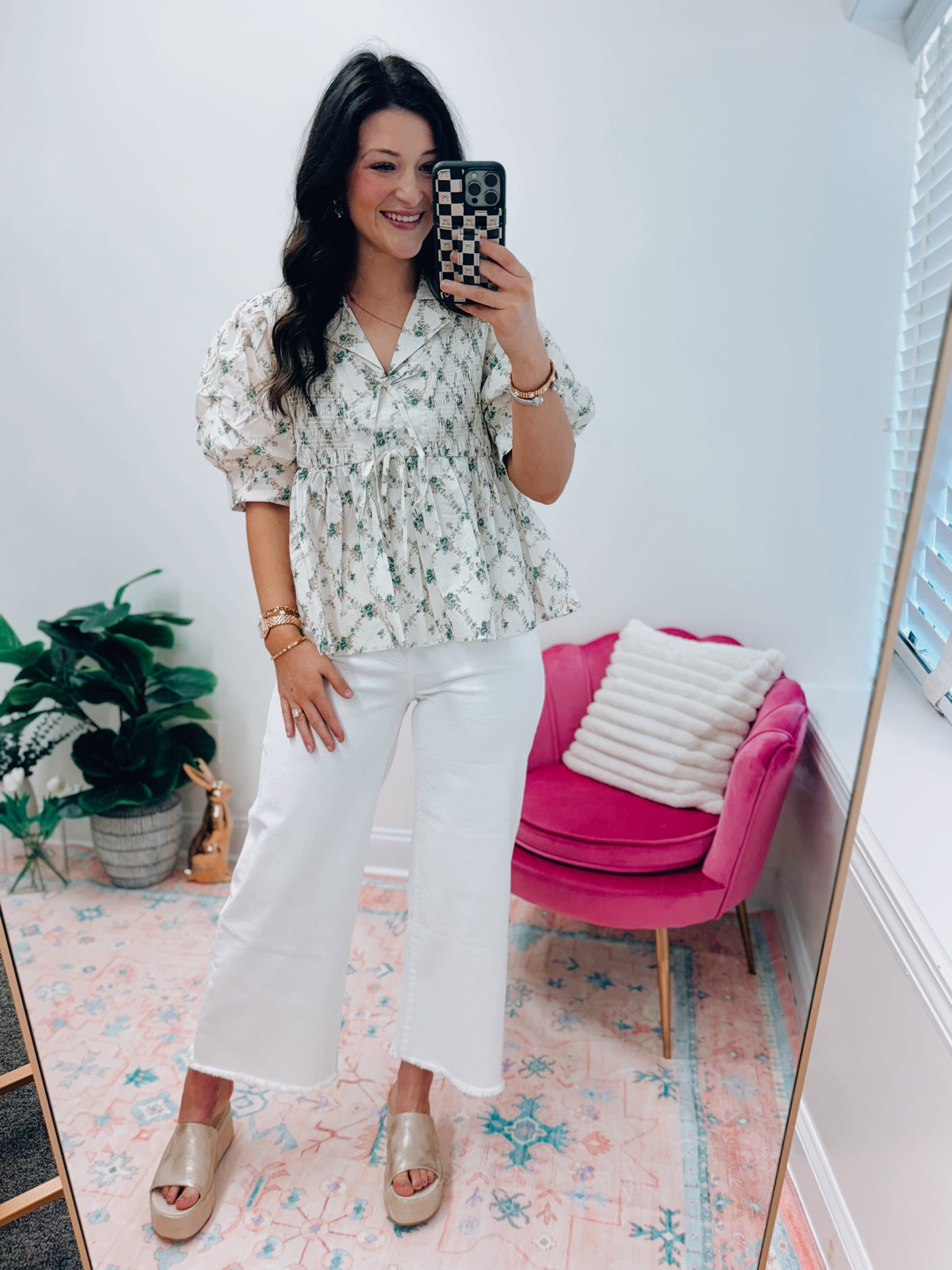 Melody Floral Smocked Top