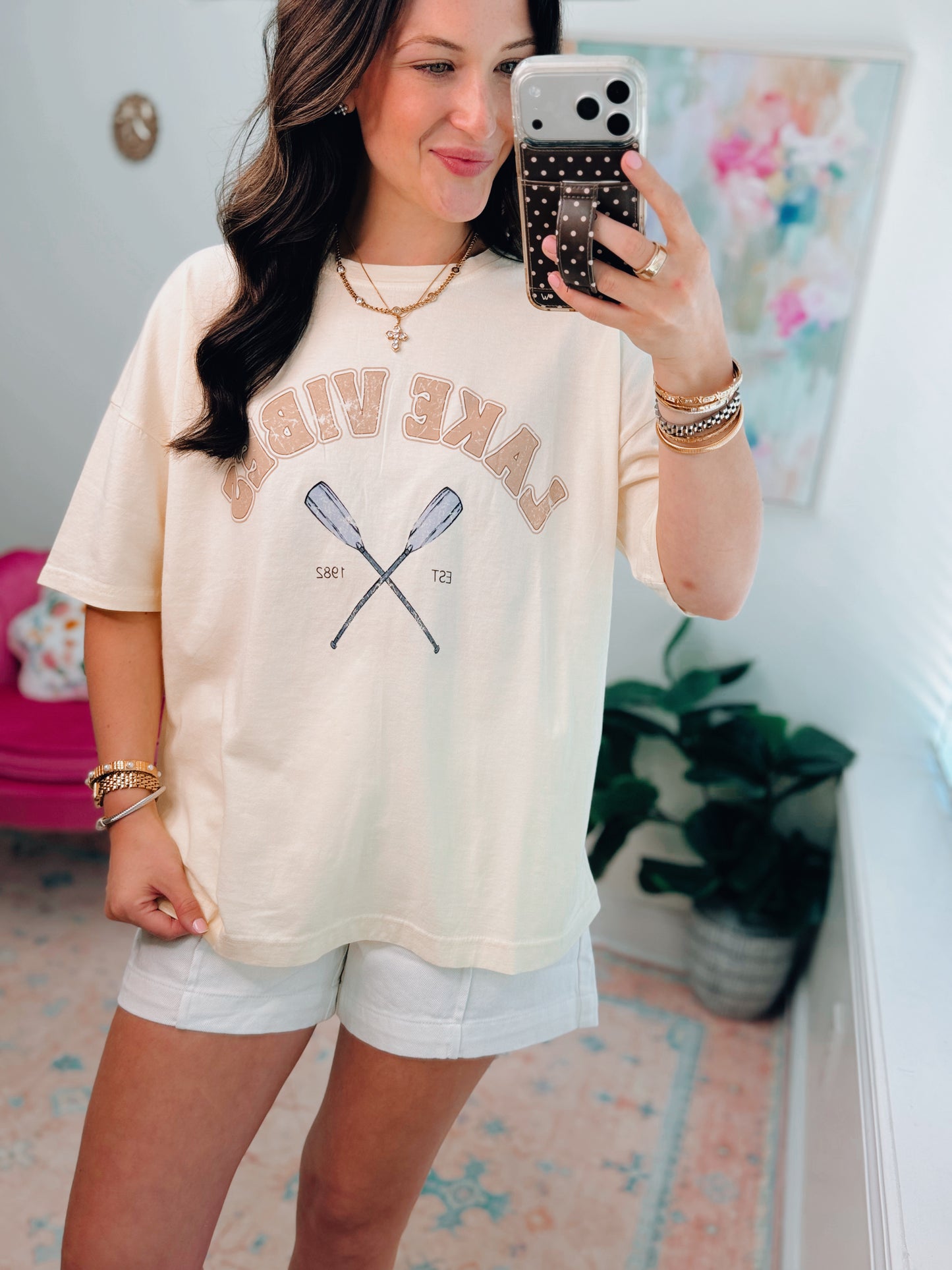 Lake Vibes Butter Yellow Tee