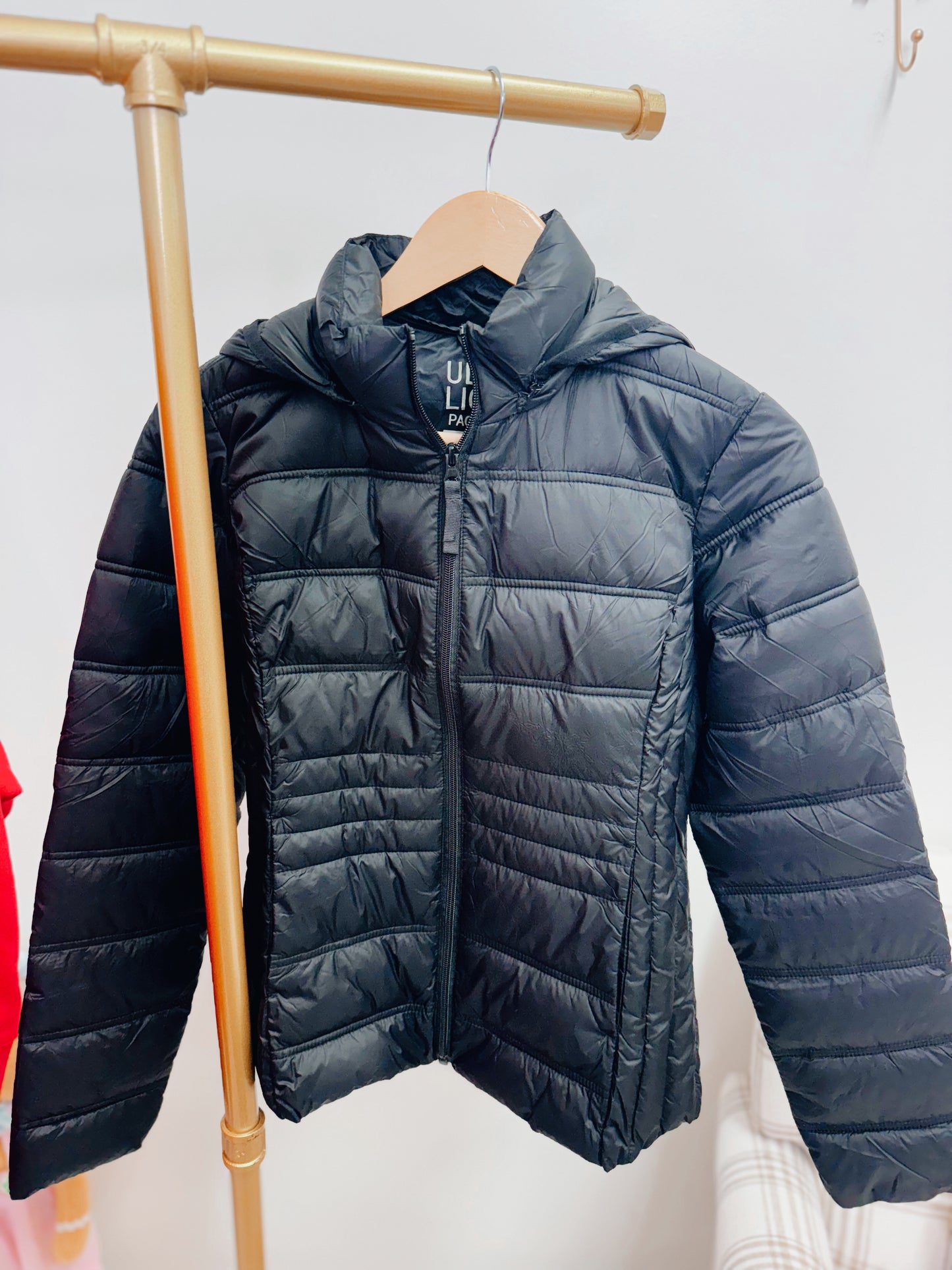 Ultra Lightweight Thermal Zip Up Jacket - Black