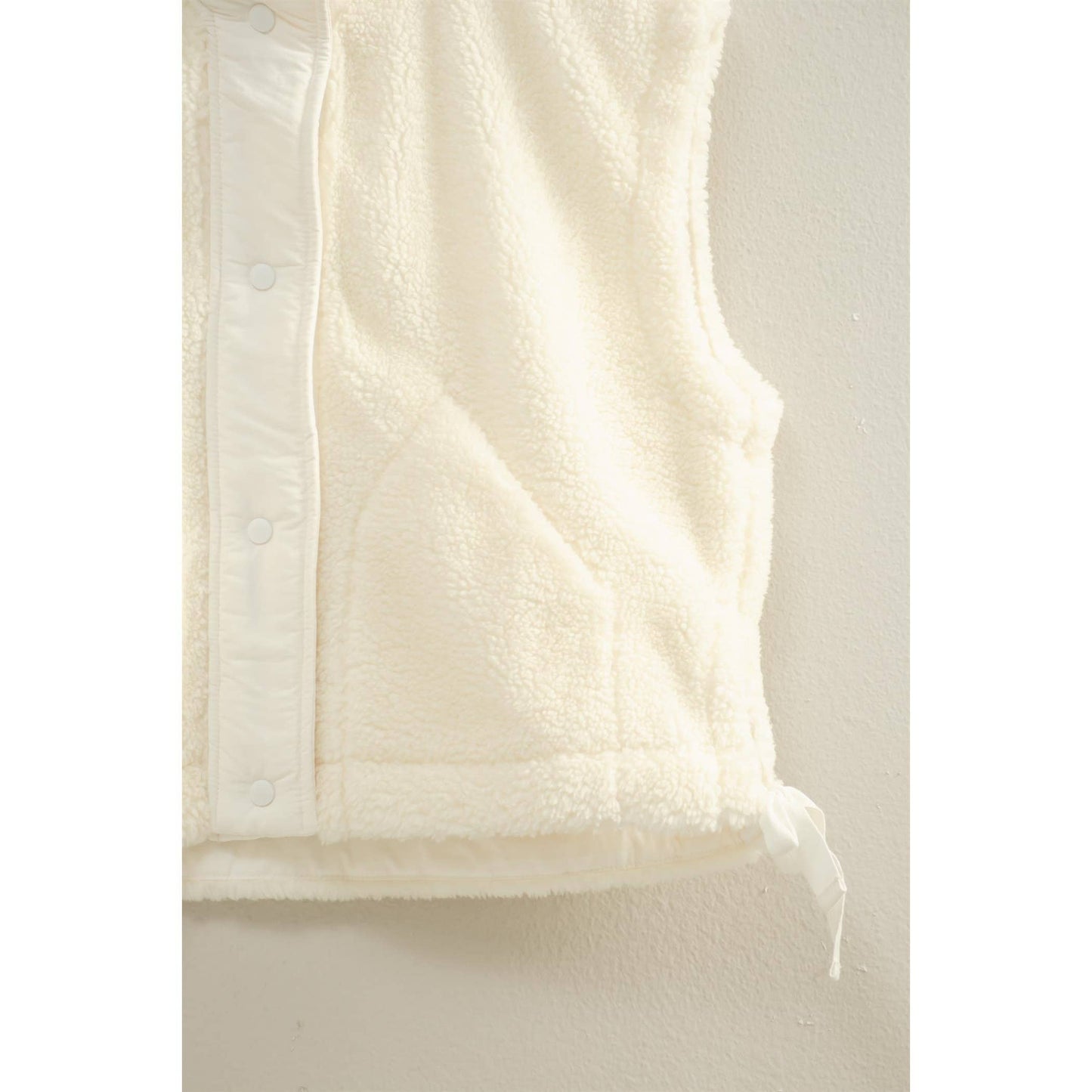 Teddy Sherpa Vest - White