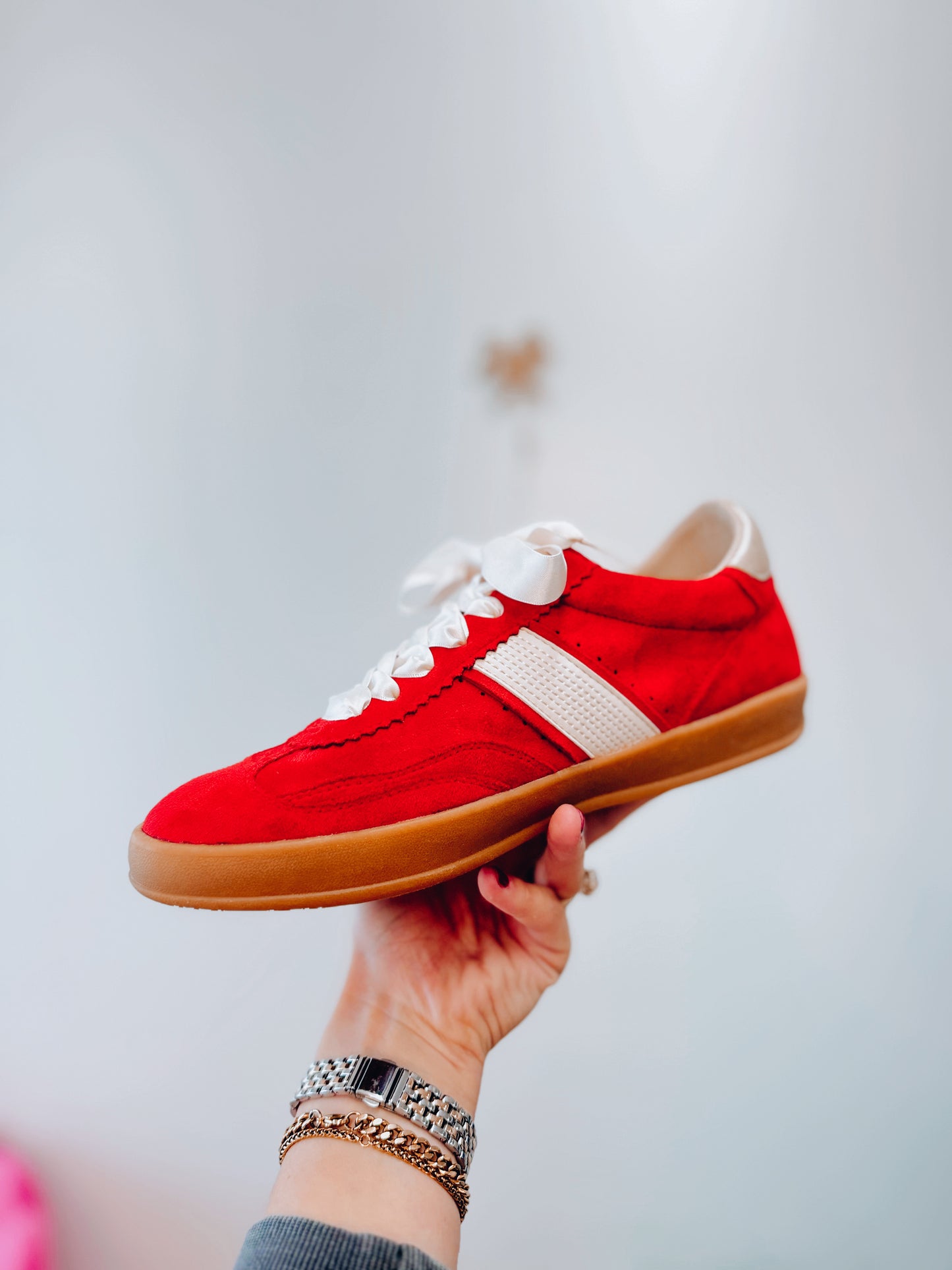 Dixie Suede Red Stripe Sneaker