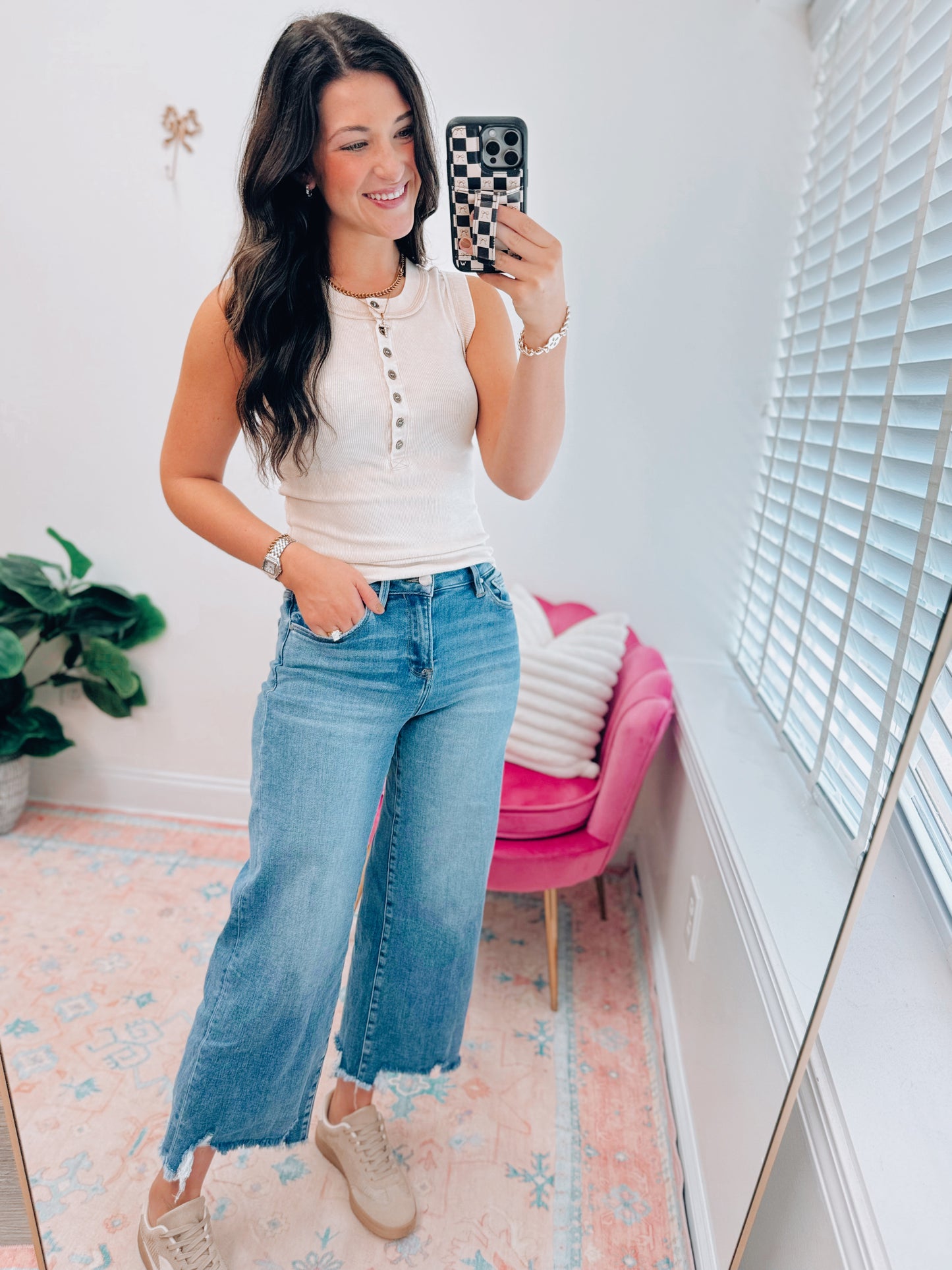 Stella Risen Crop Wide-Leg Denim