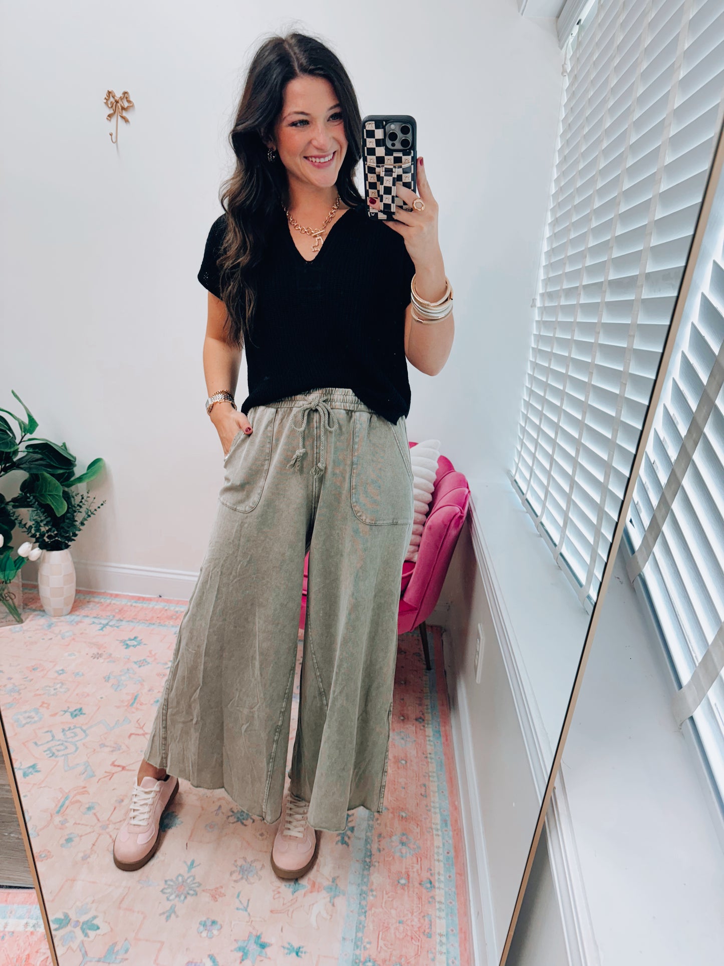 Collins Mineral Wash Wide Leg Pants