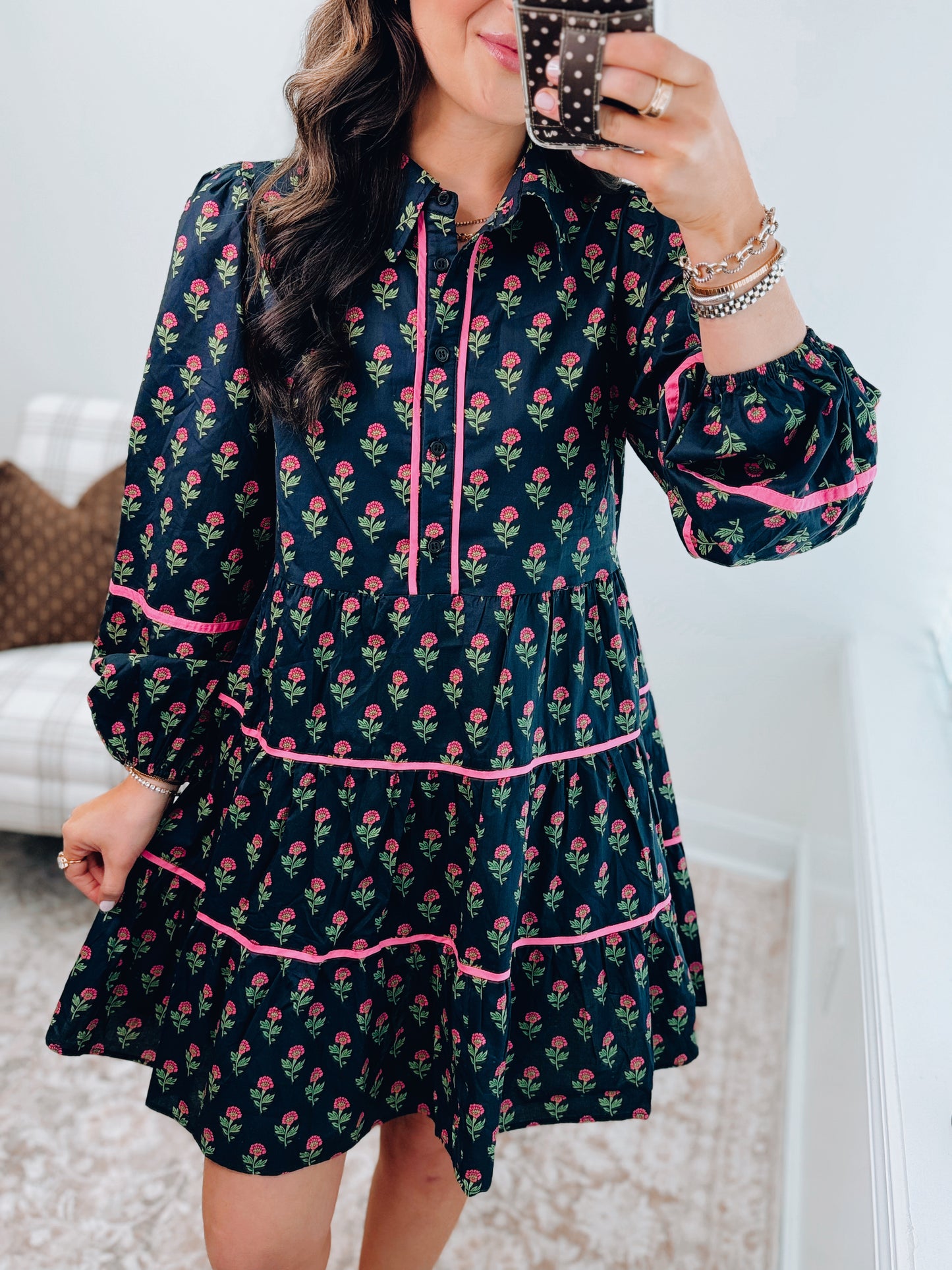 CURVY Birdie Floral Mini Dress