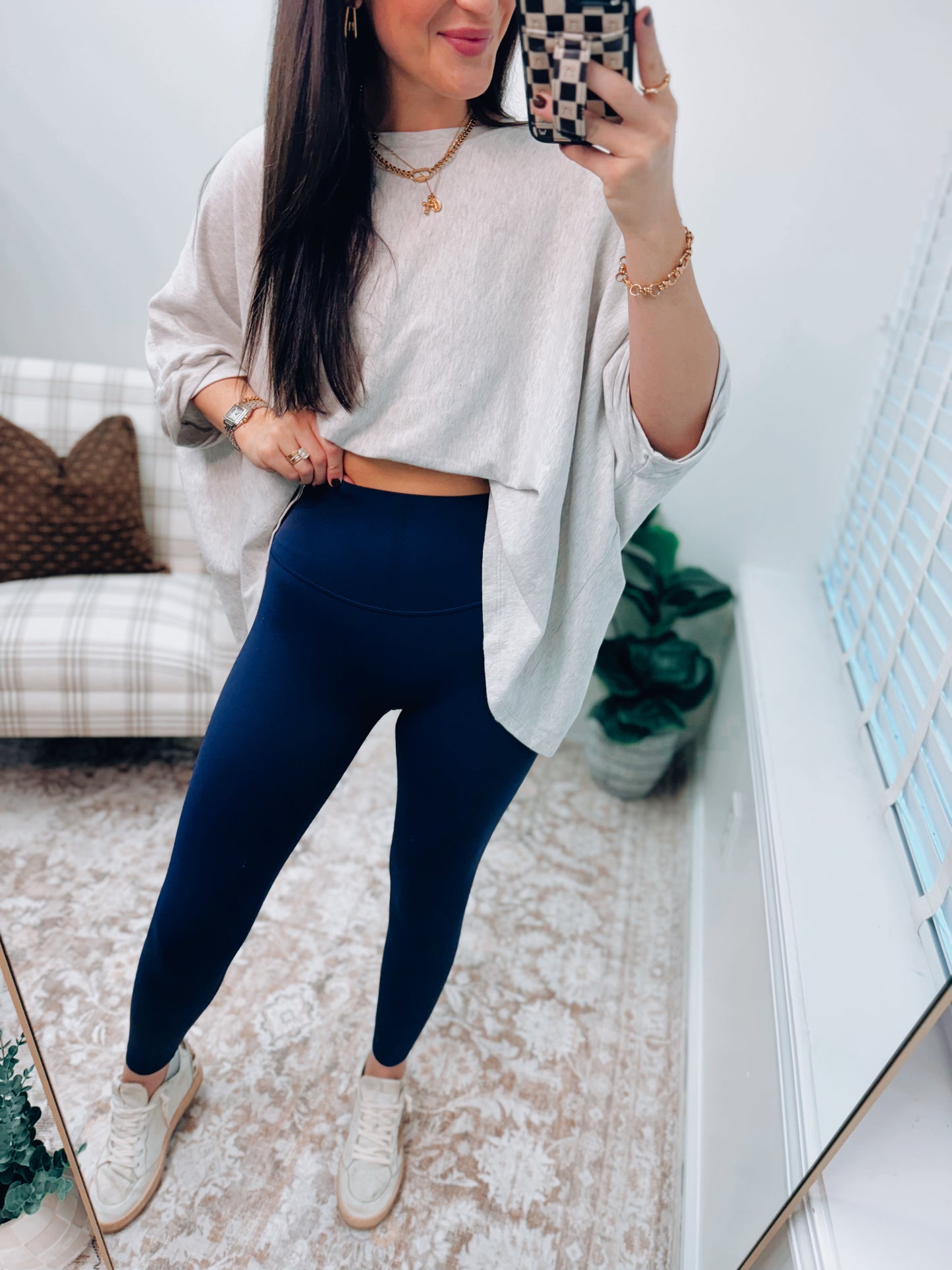 In Alignment High-Rise Leggings - Navy
