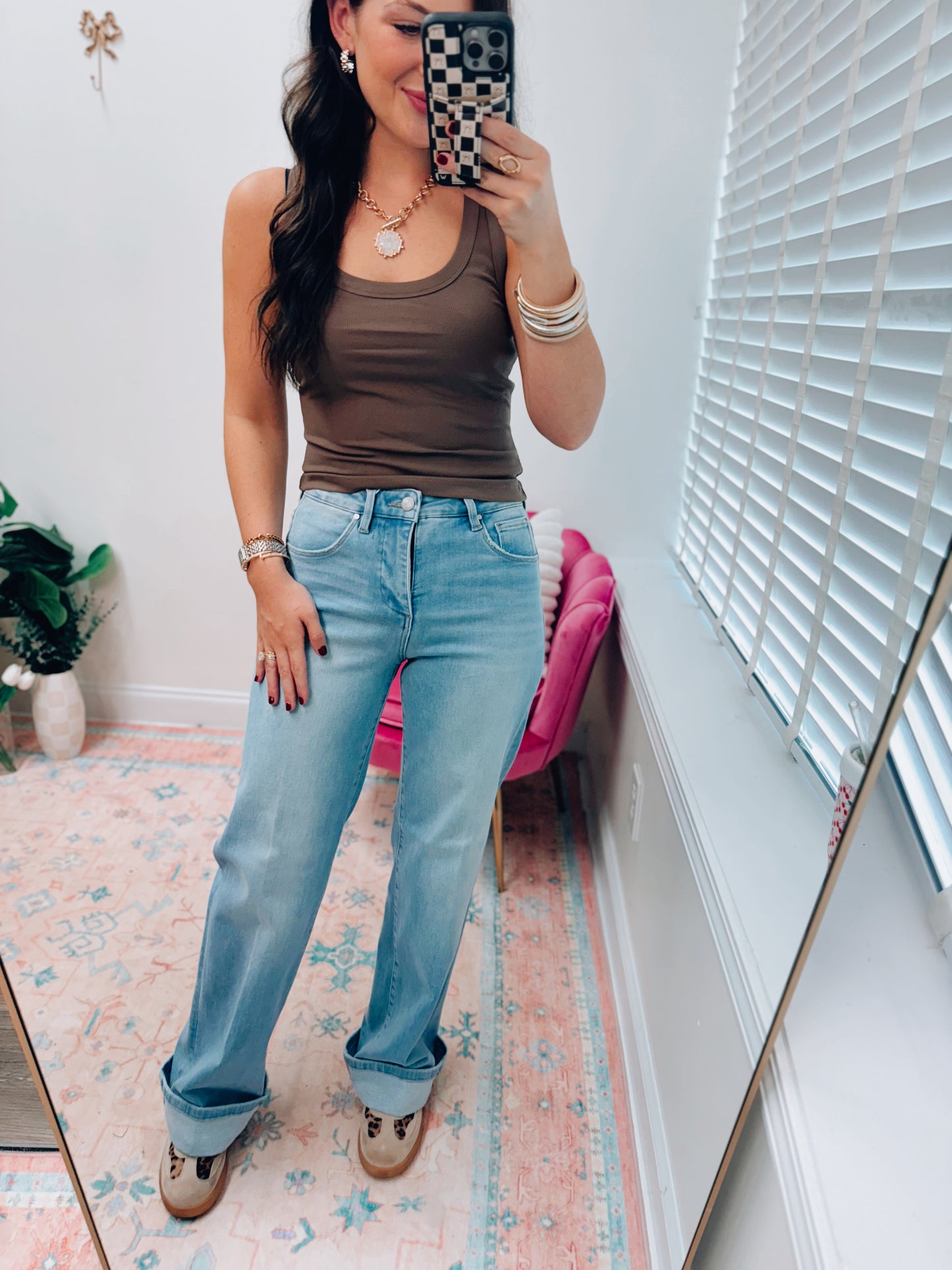 Rylan Risen Cuffed Denim | Tummy Control
