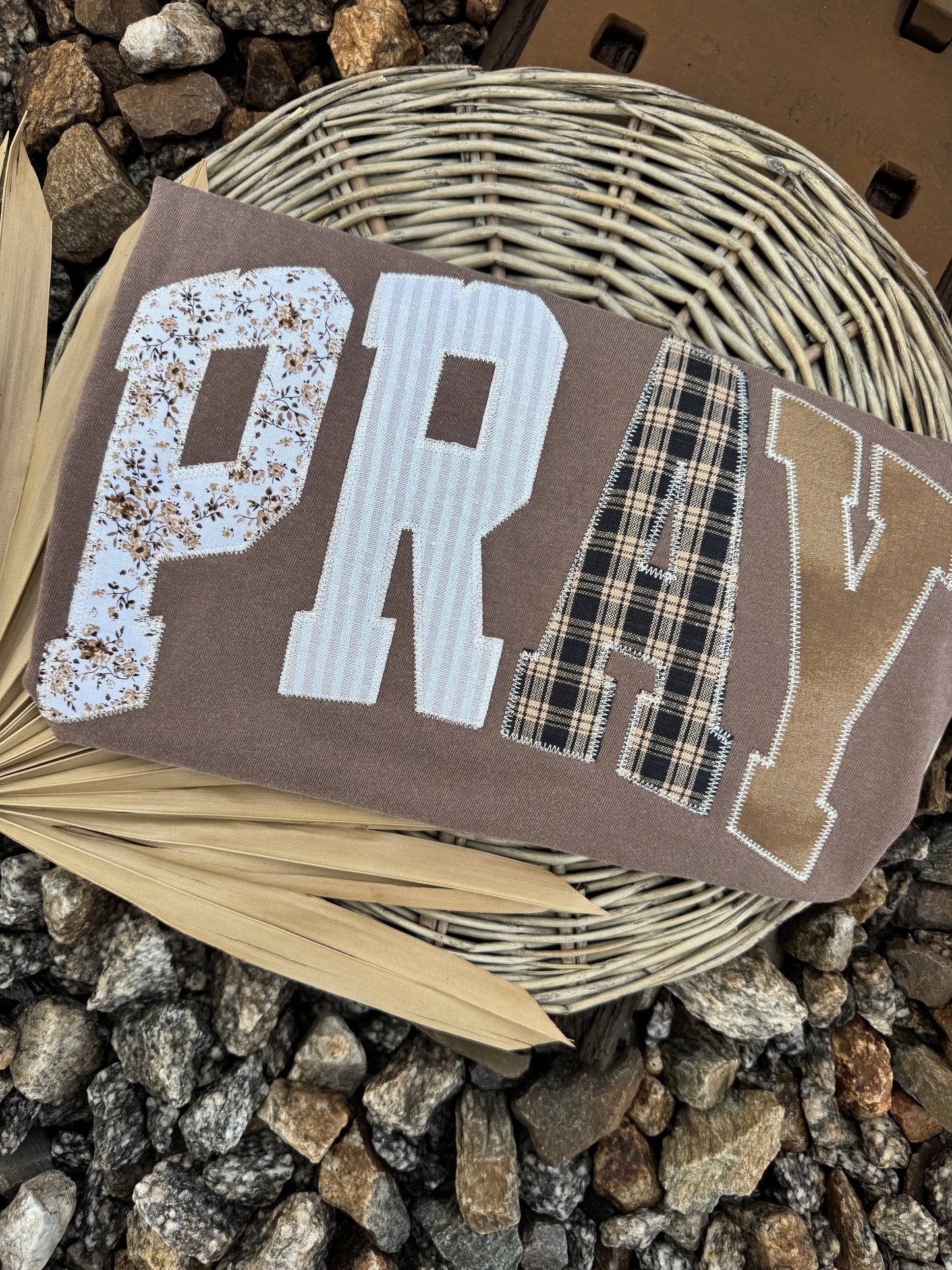 Pray Embroidered Patch Tee