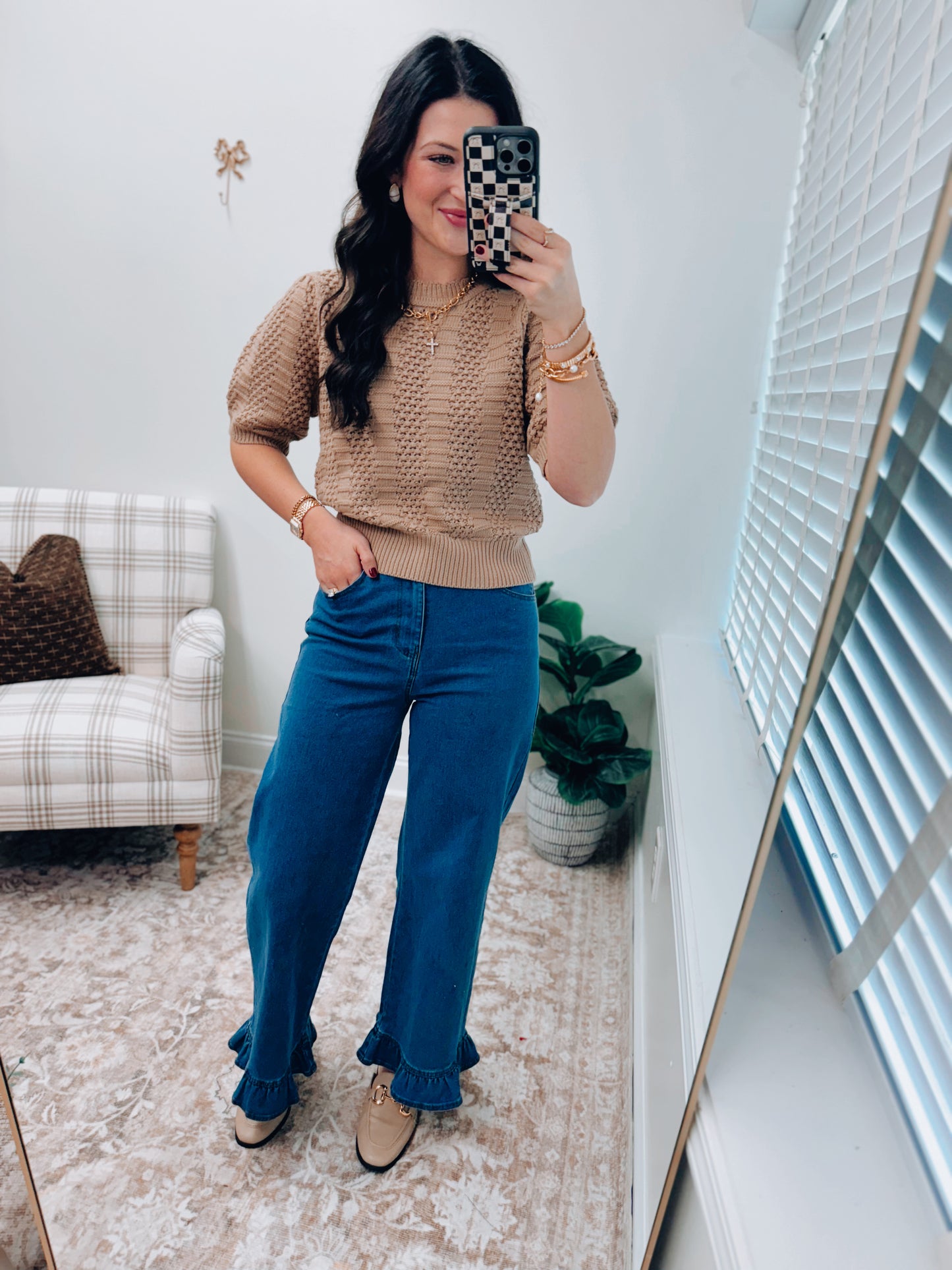 Briar Ruffle Bottom Denim