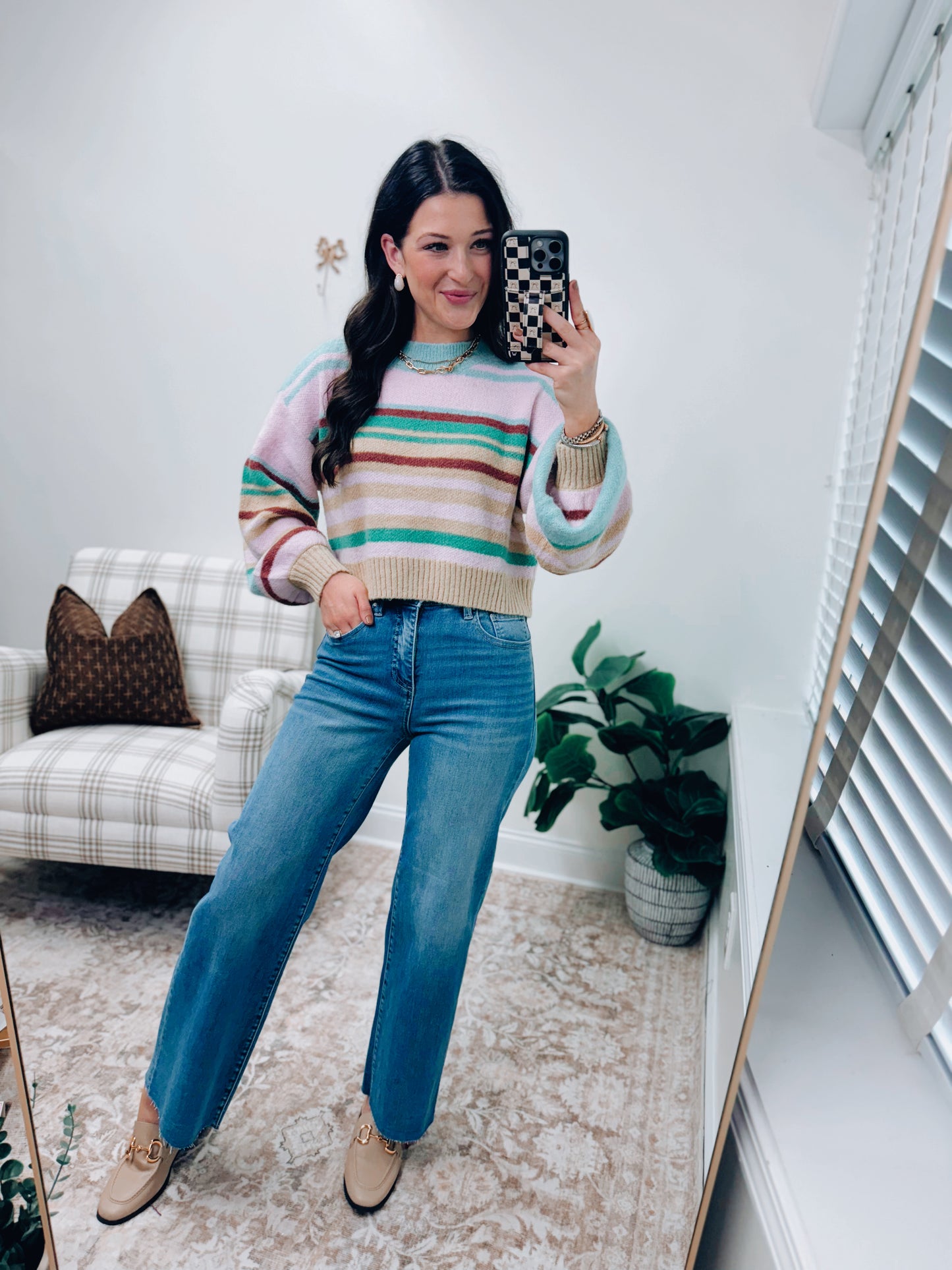 Mable Striped Colorblock Sweater