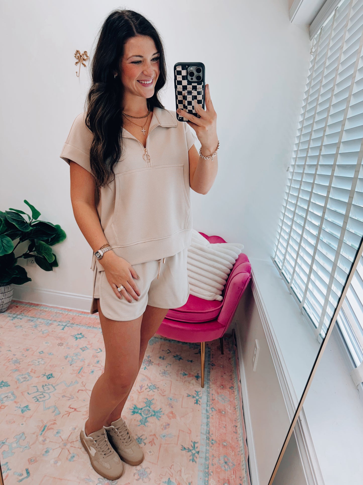 Ribbed & Chic Shorts Set