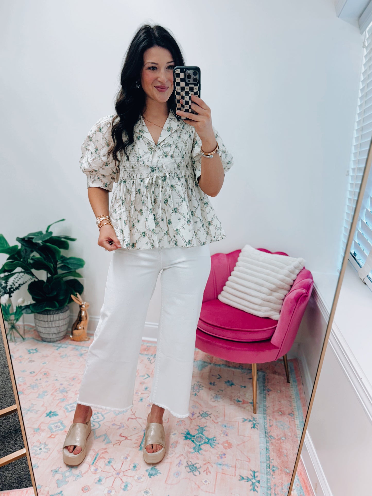 Melody Floral Smocked Top