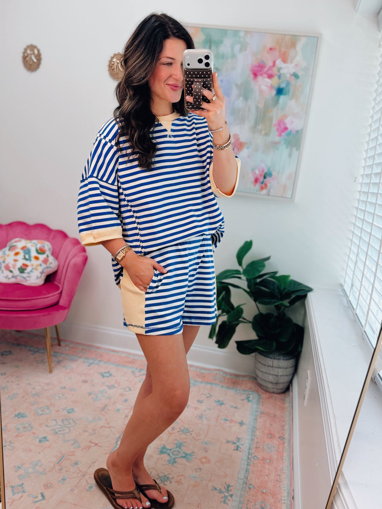 Easy Stripes Color Block Shorts