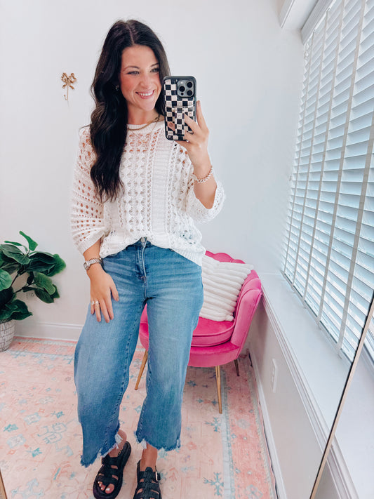 Crochet Knit Basic Top