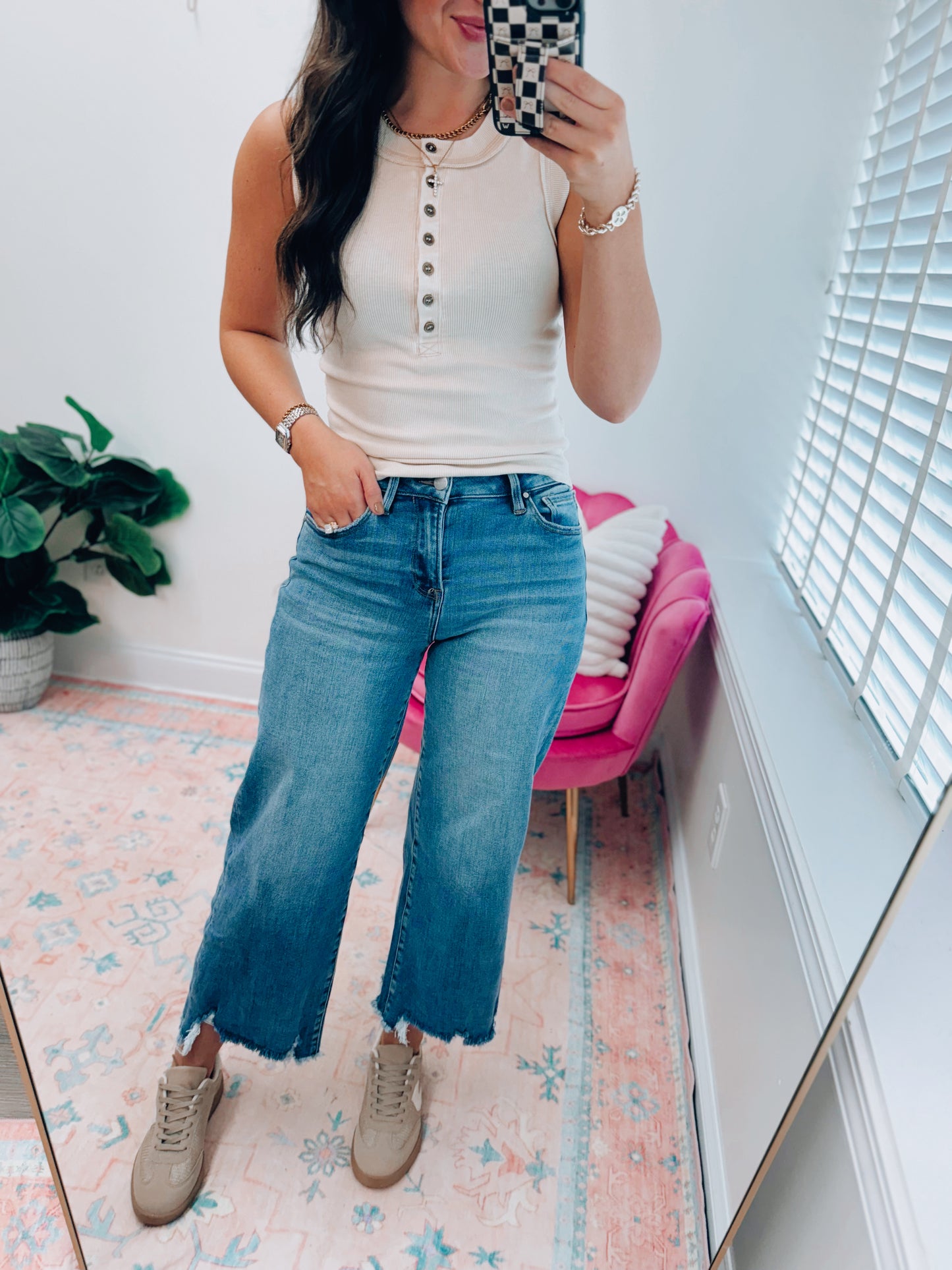 Stella Risen Crop Wide-Leg Denim