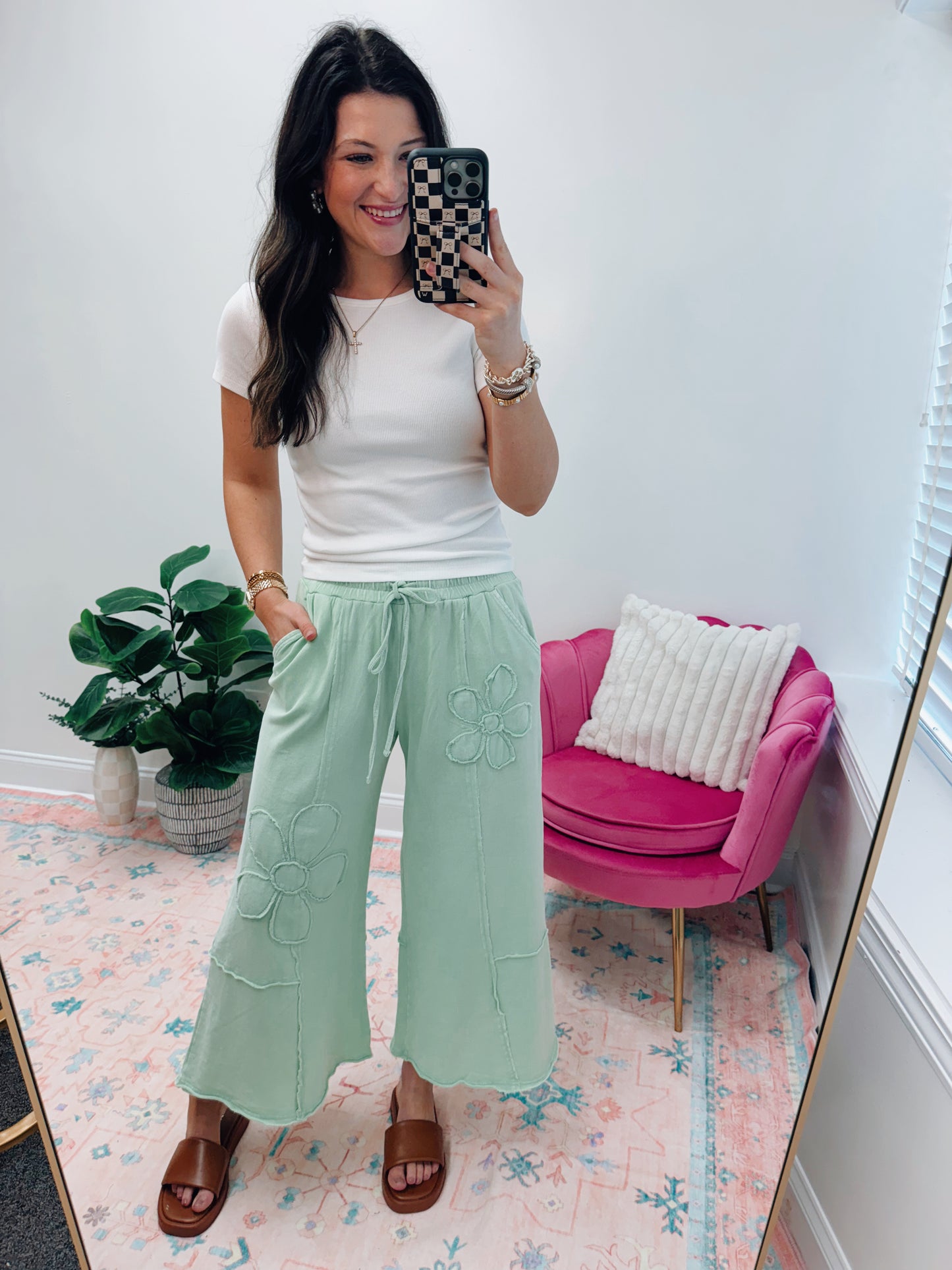 Apple Cider Floral Mineral Flow Pants