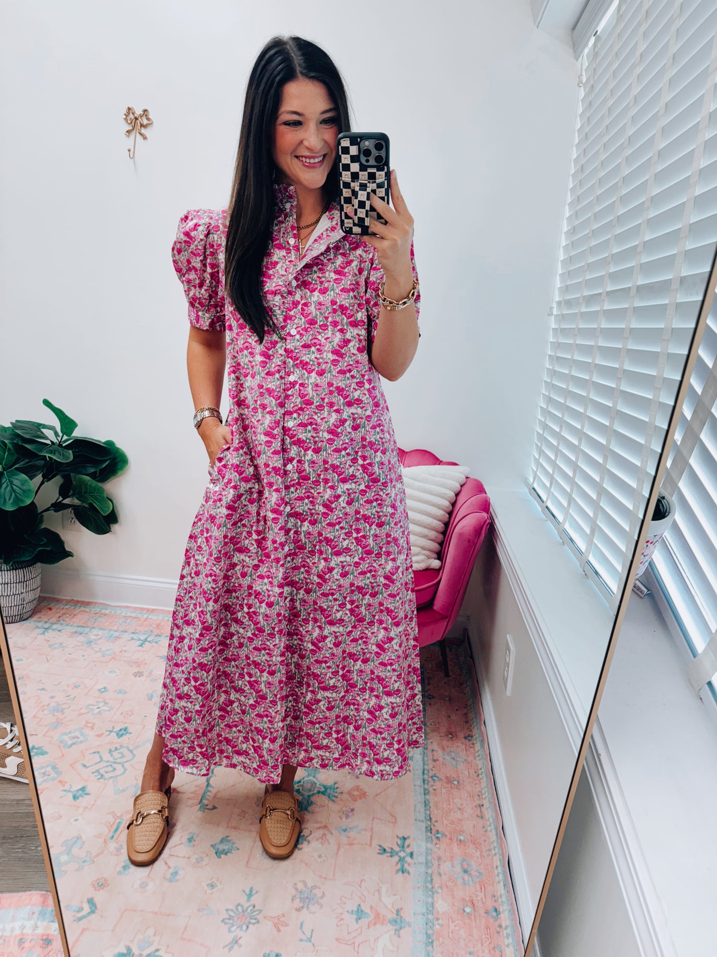 Willow Ruffle Floral Maxi Dress