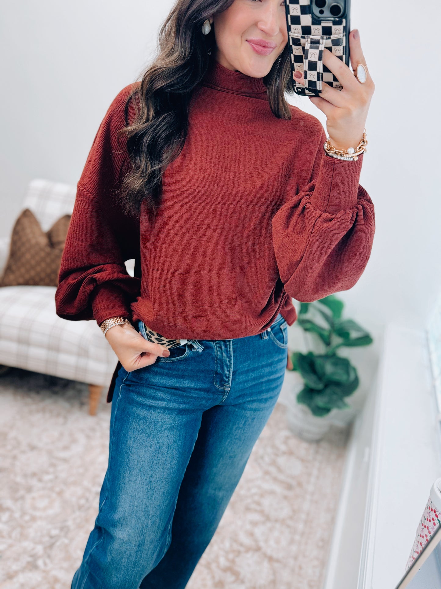 Harlow Risen Tummy Control Crop Denim