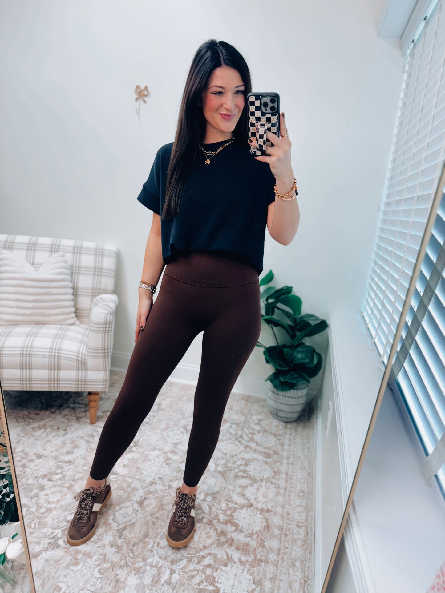 In Alignment High-Rise Leggings - Espresso