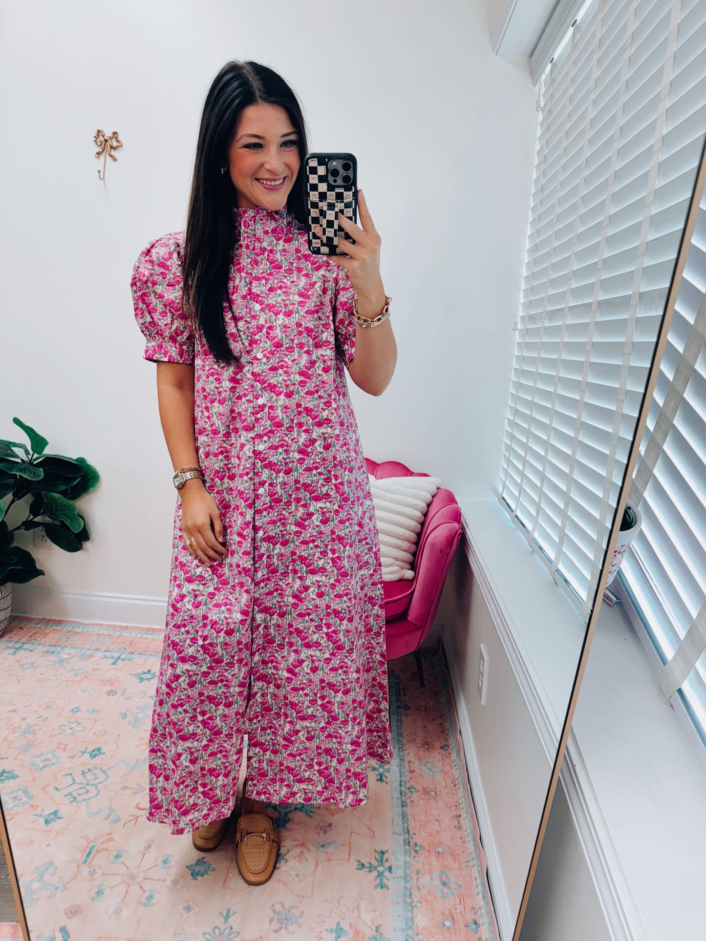Willow Ruffle Floral Maxi Dress