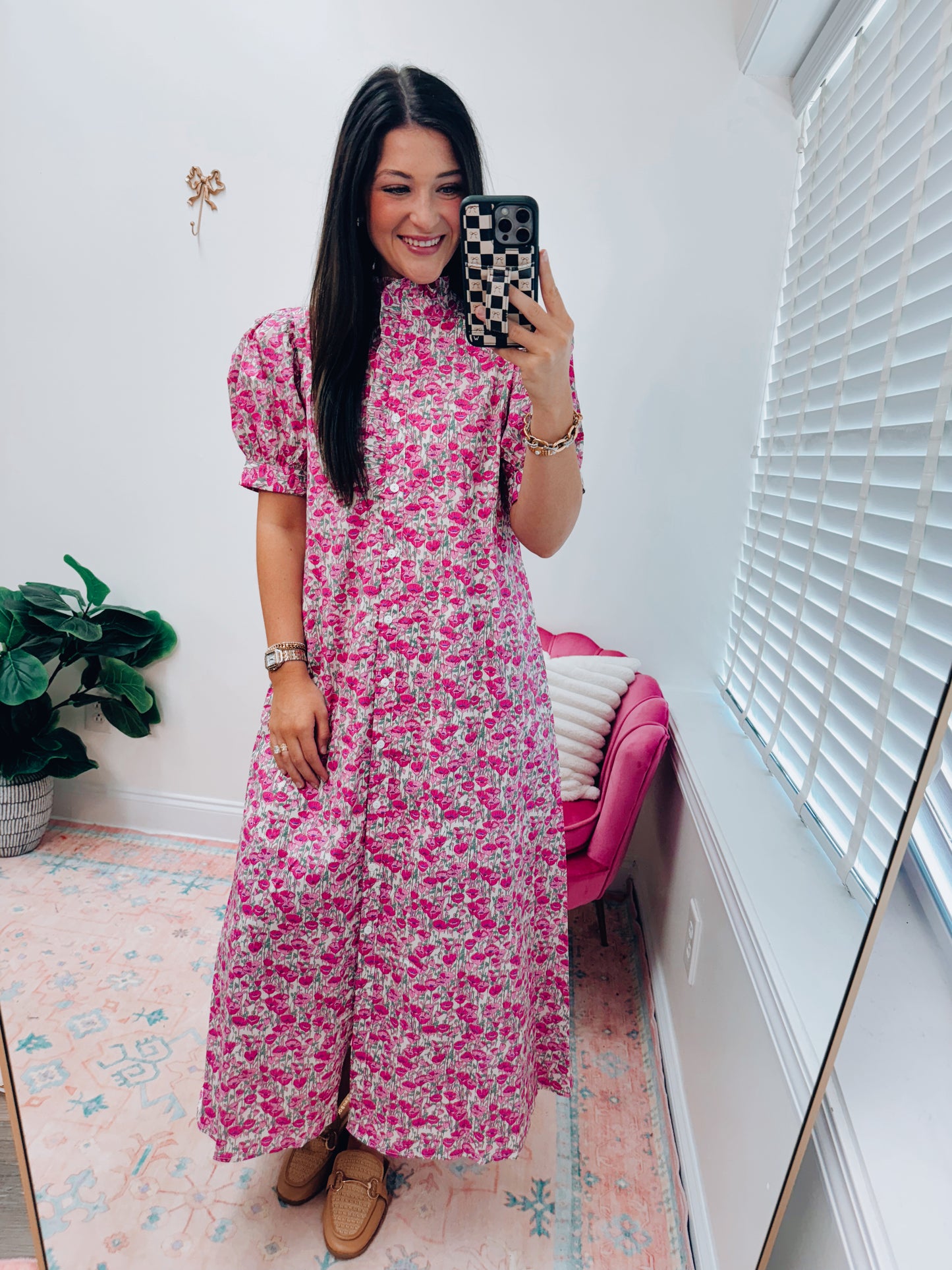 Willow Ruffle Floral Maxi Dress