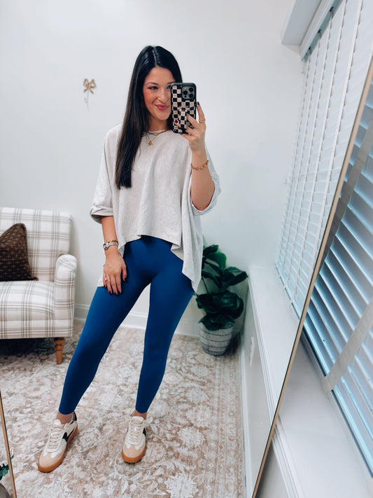 In Alignment High-Rise Leggings - Blue