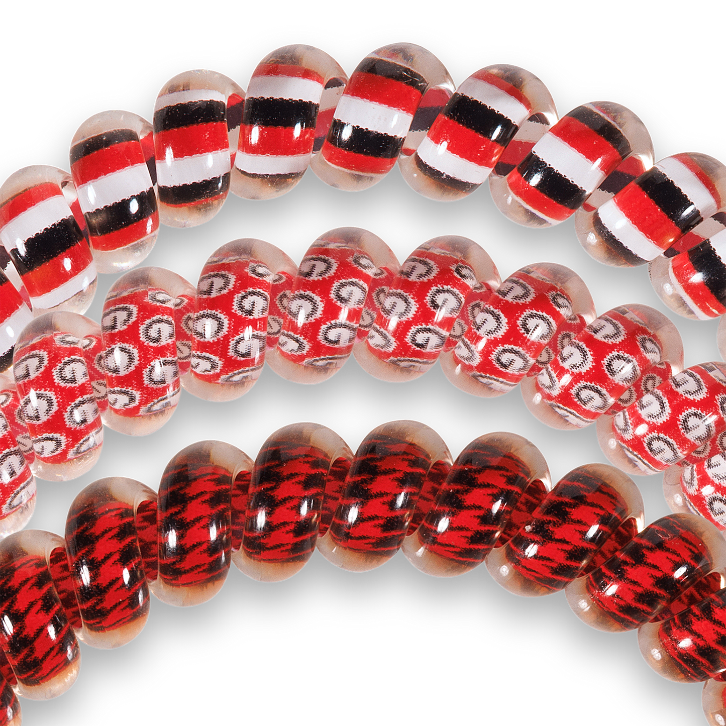Spiral Hair Coils | Small | Univ. of Georgia Hair Ties