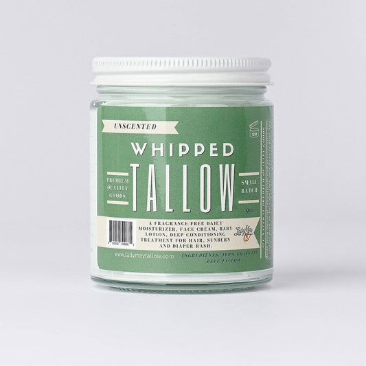 Unscented Whipped Tallow Moisturizer | 100% Natural Skin Care