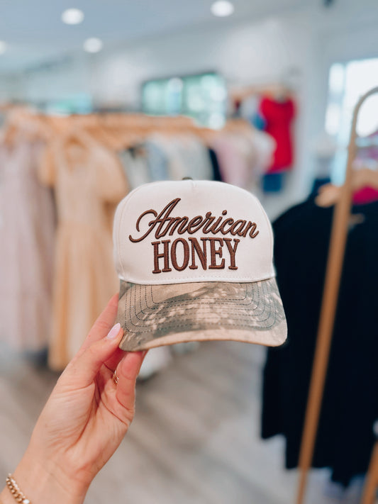 American Honey Camo Trucker Hat