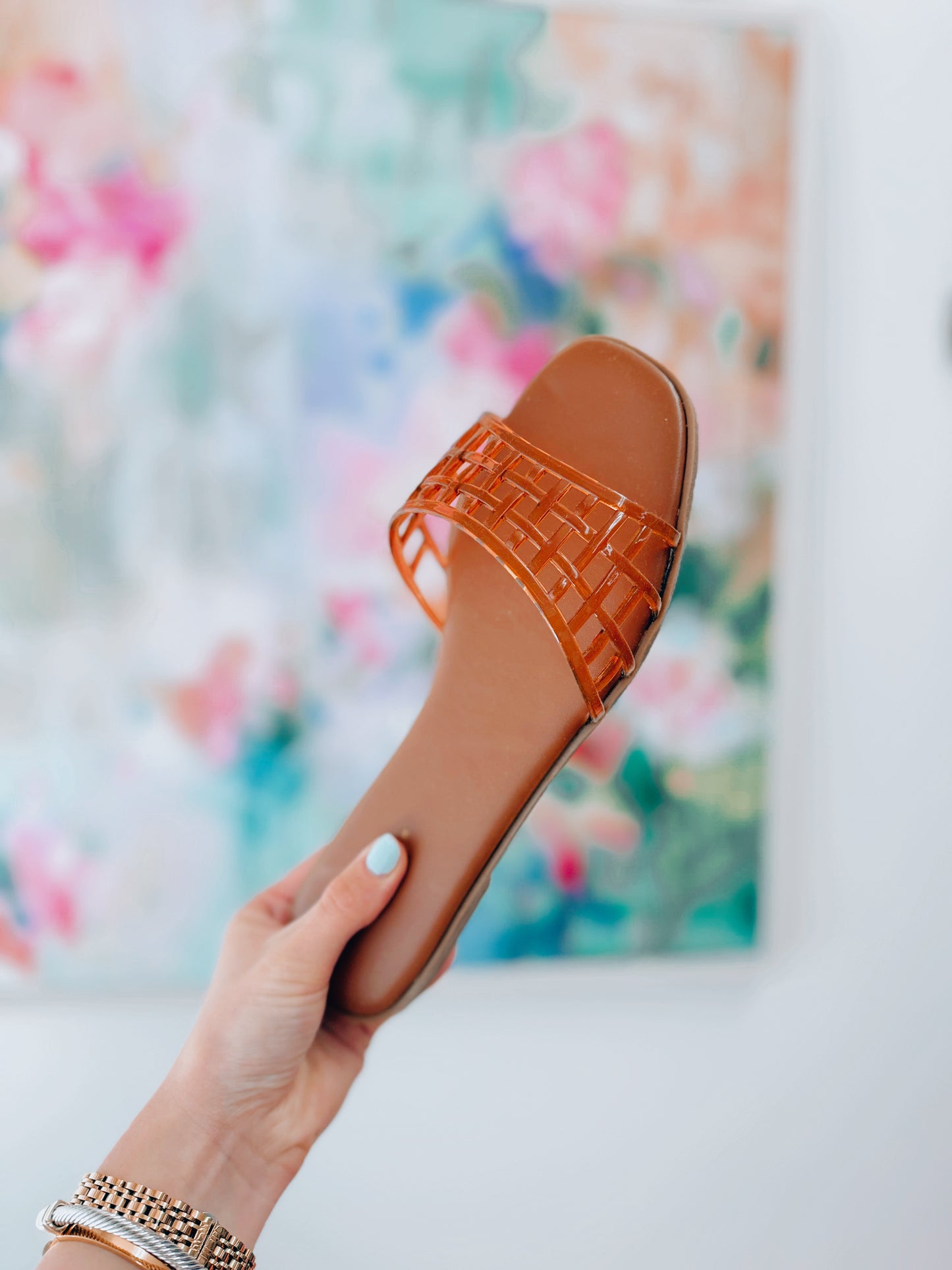 Sutten Tan Jelly Sandal