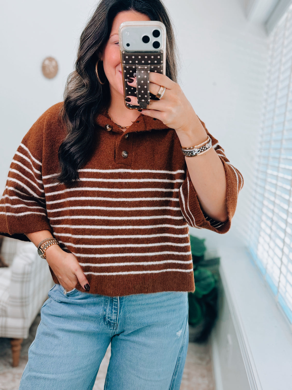 Fireside Striped Sweater Top