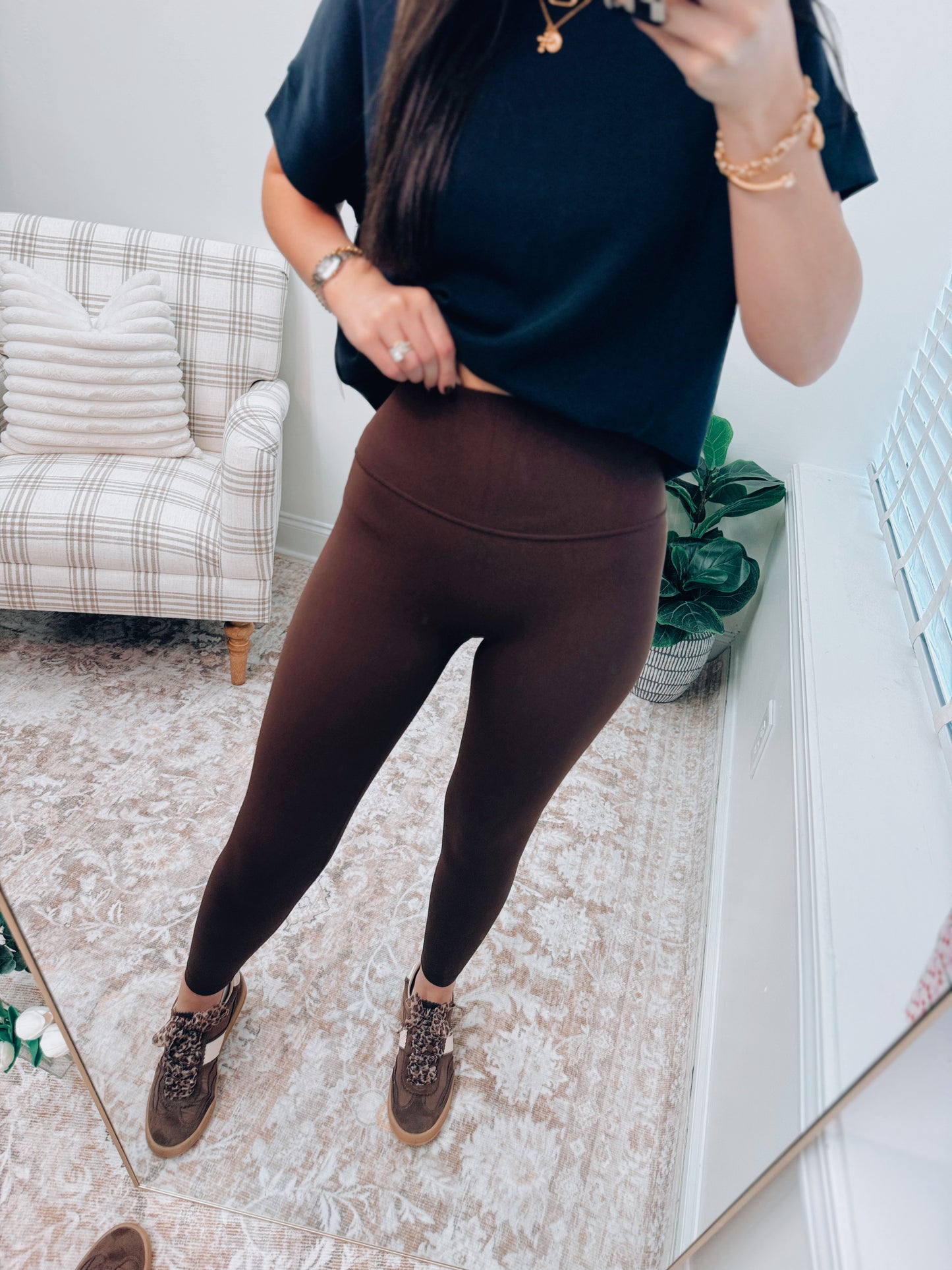 In Alignment High-Rise Leggings - Espresso