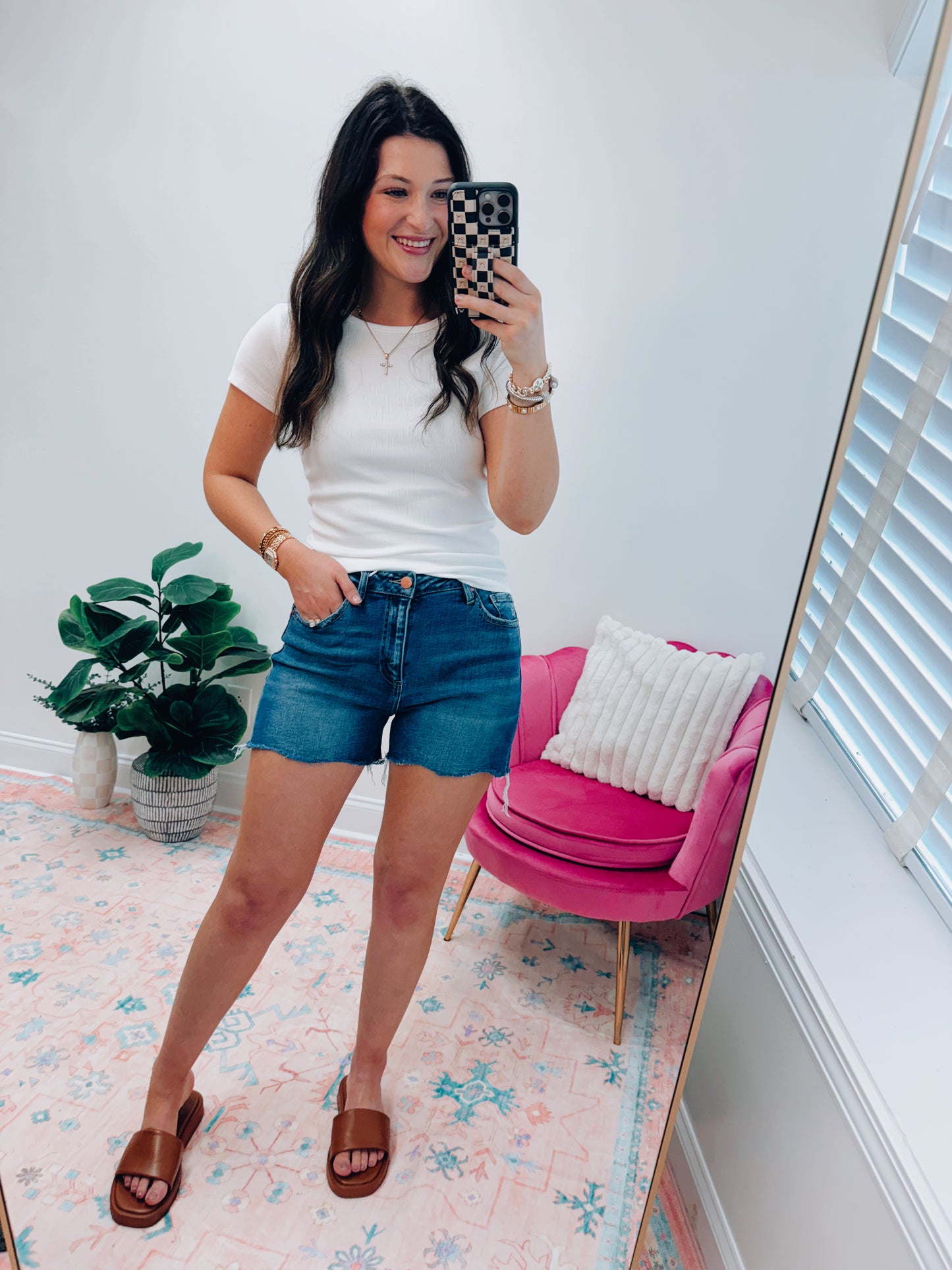 Risen HR Relaxed Denim Shorts