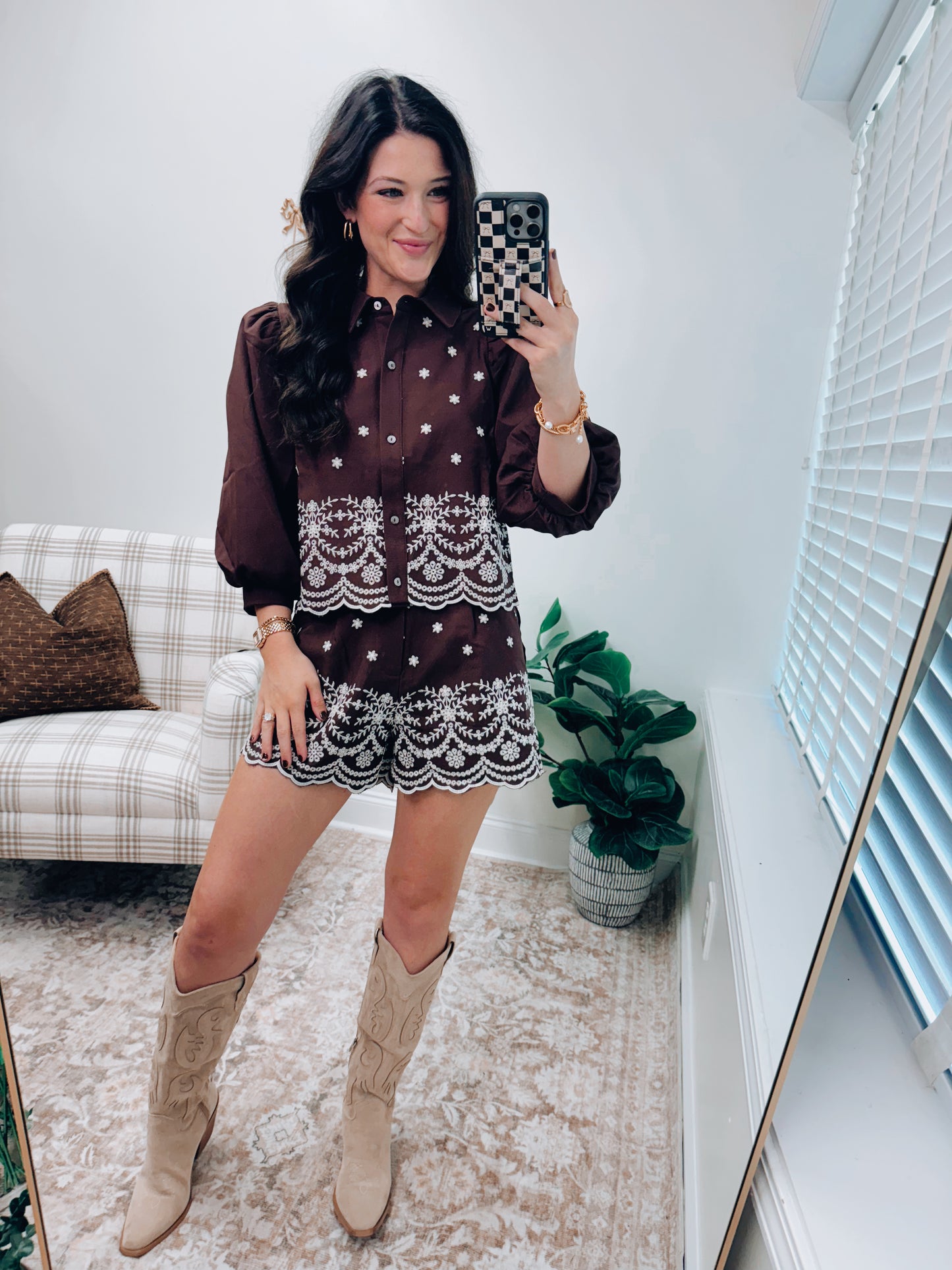 Rhodes Embroidered Shorts