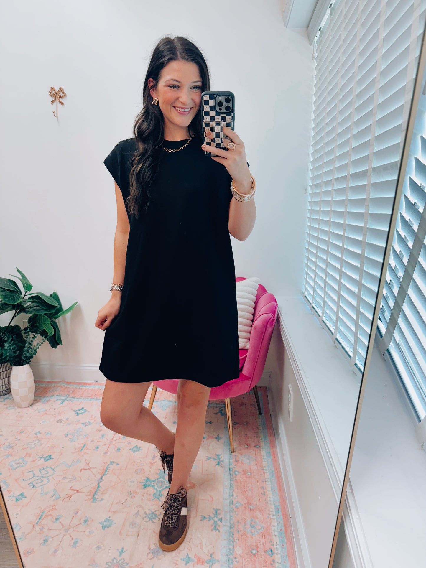 Lennox Comfort Mini Dress - Black