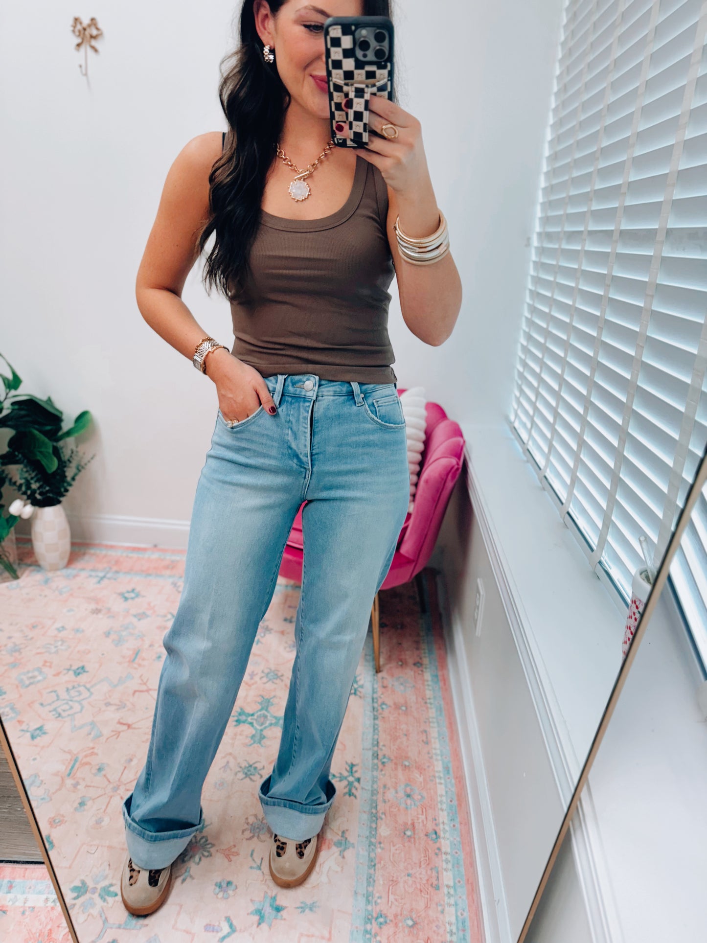 Rylan Risen Cuffed Denim | Tummy Control