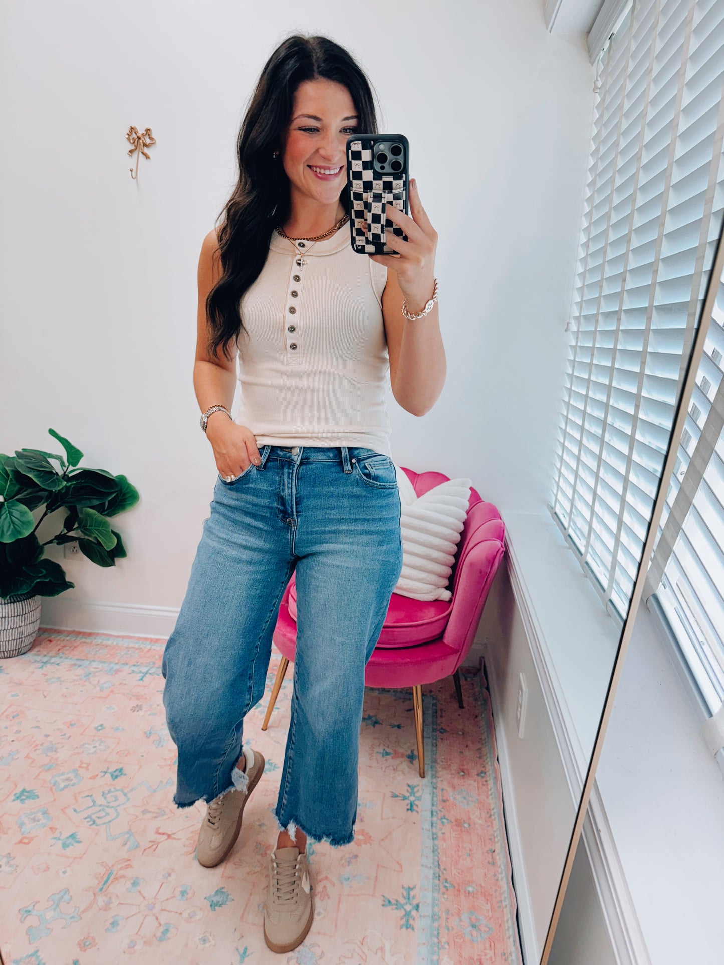 Stella Risen Crop Wide-Leg Denim