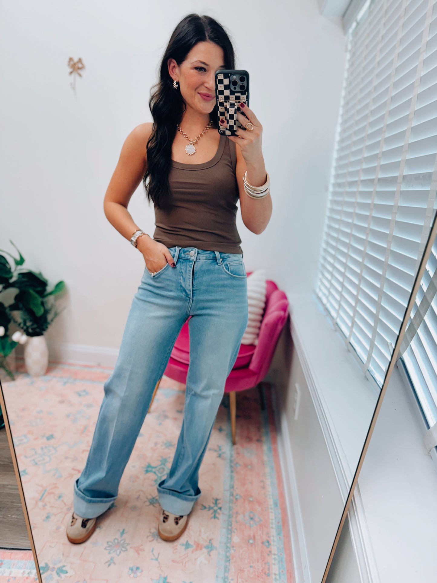 Rylan Risen Cuffed Denim | Tummy Control