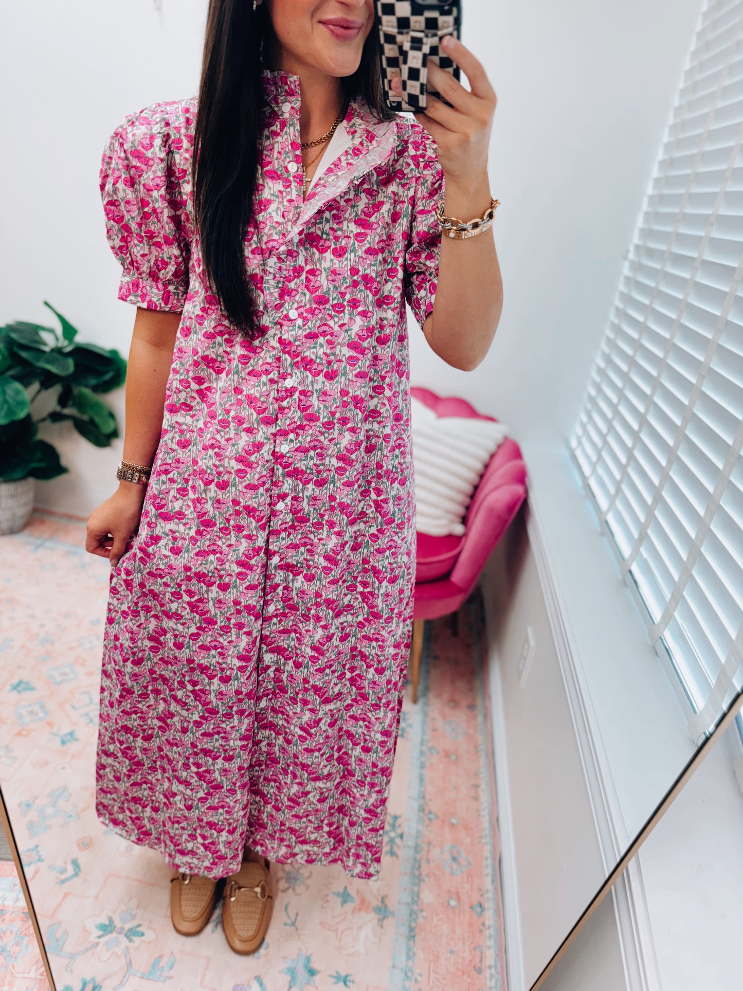 Willow Ruffle Floral Maxi Dress