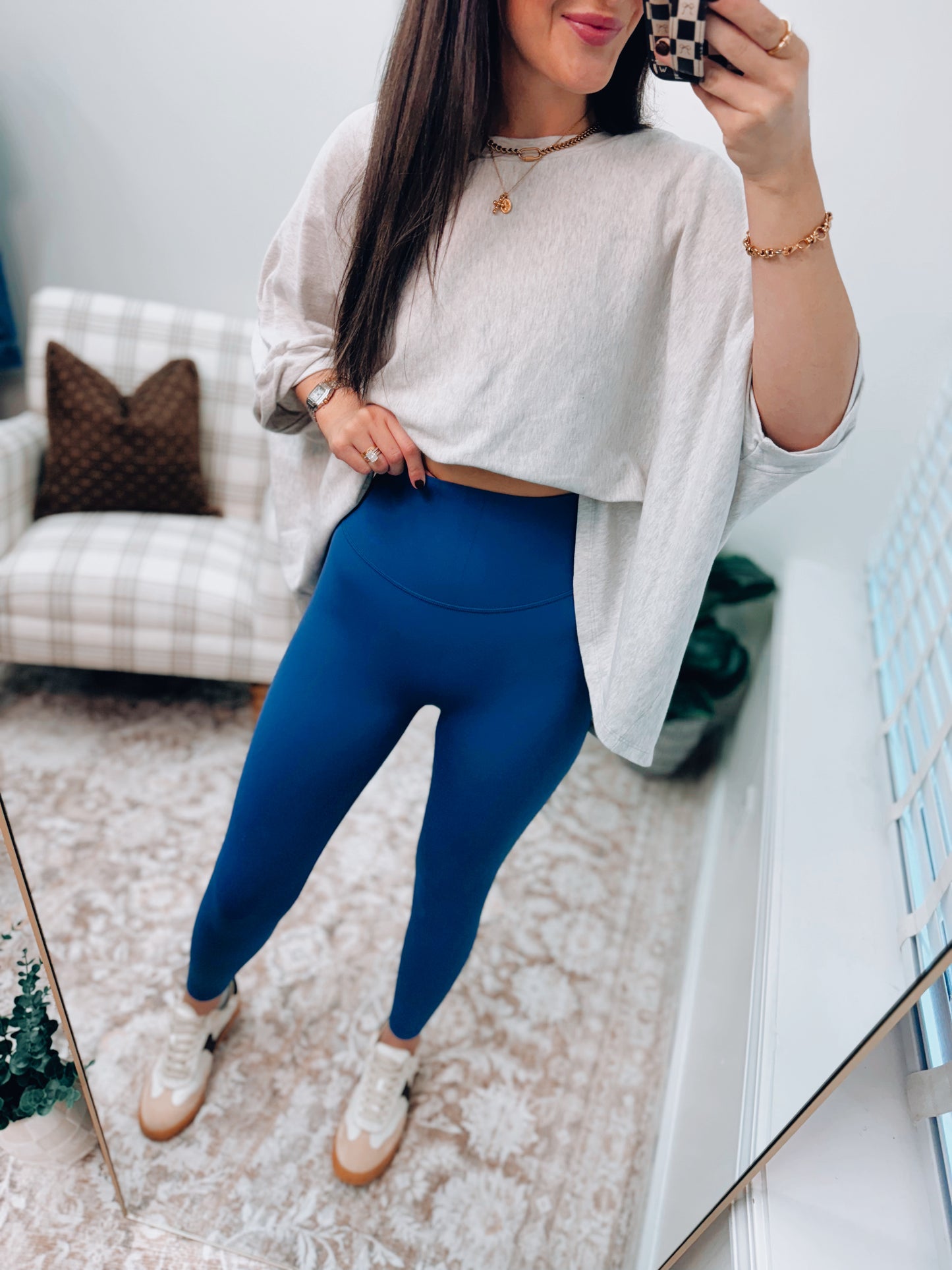 In Alignment High-Rise Leggings - Blue
