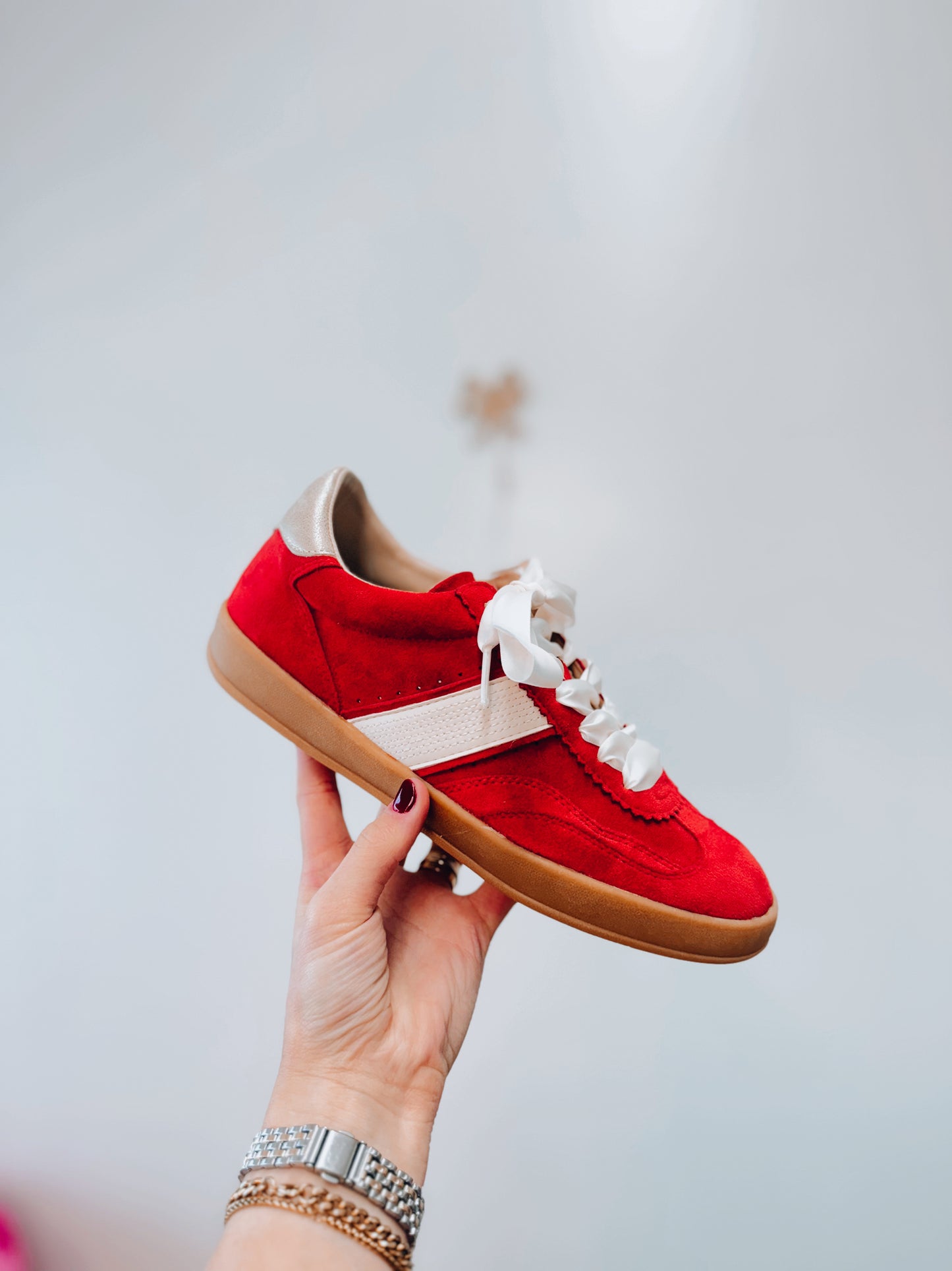 Dixie Suede Red Stripe Sneaker