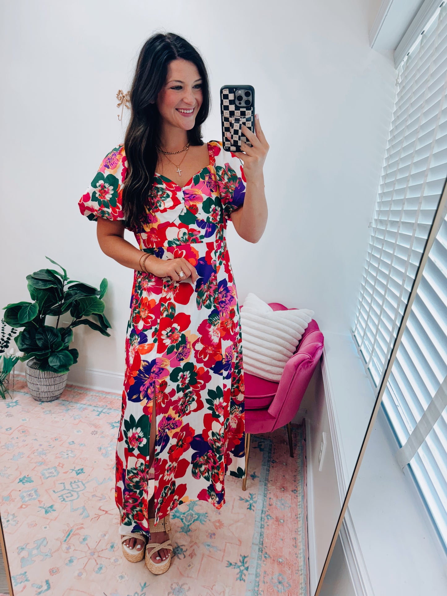 Paradise Babydoll Midi Dress